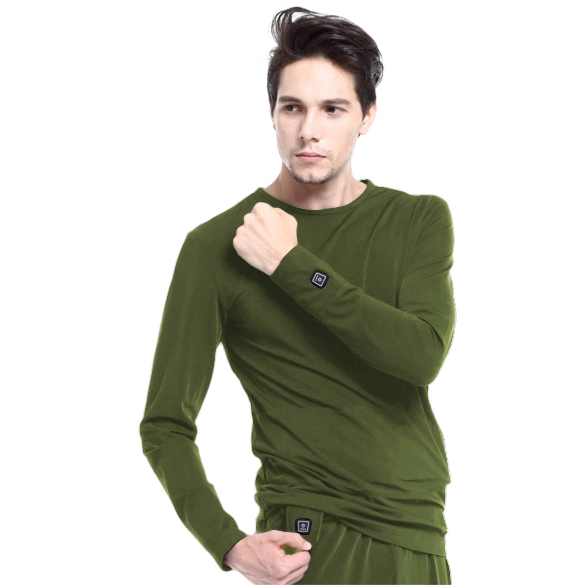 Glovii opvarmet bluse XL. Grøn