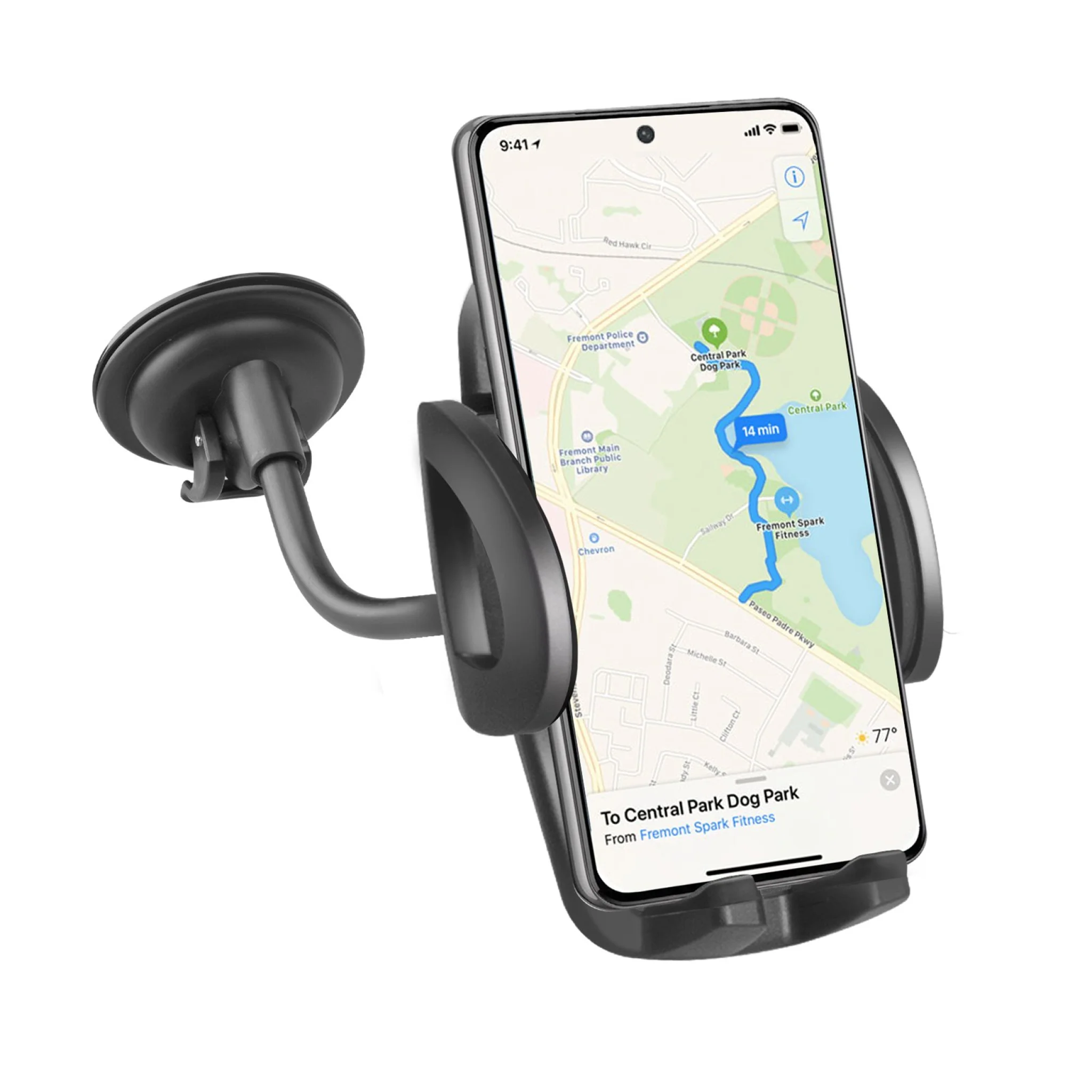 SBS Universel Freeway mobilholder til bilen. Sort