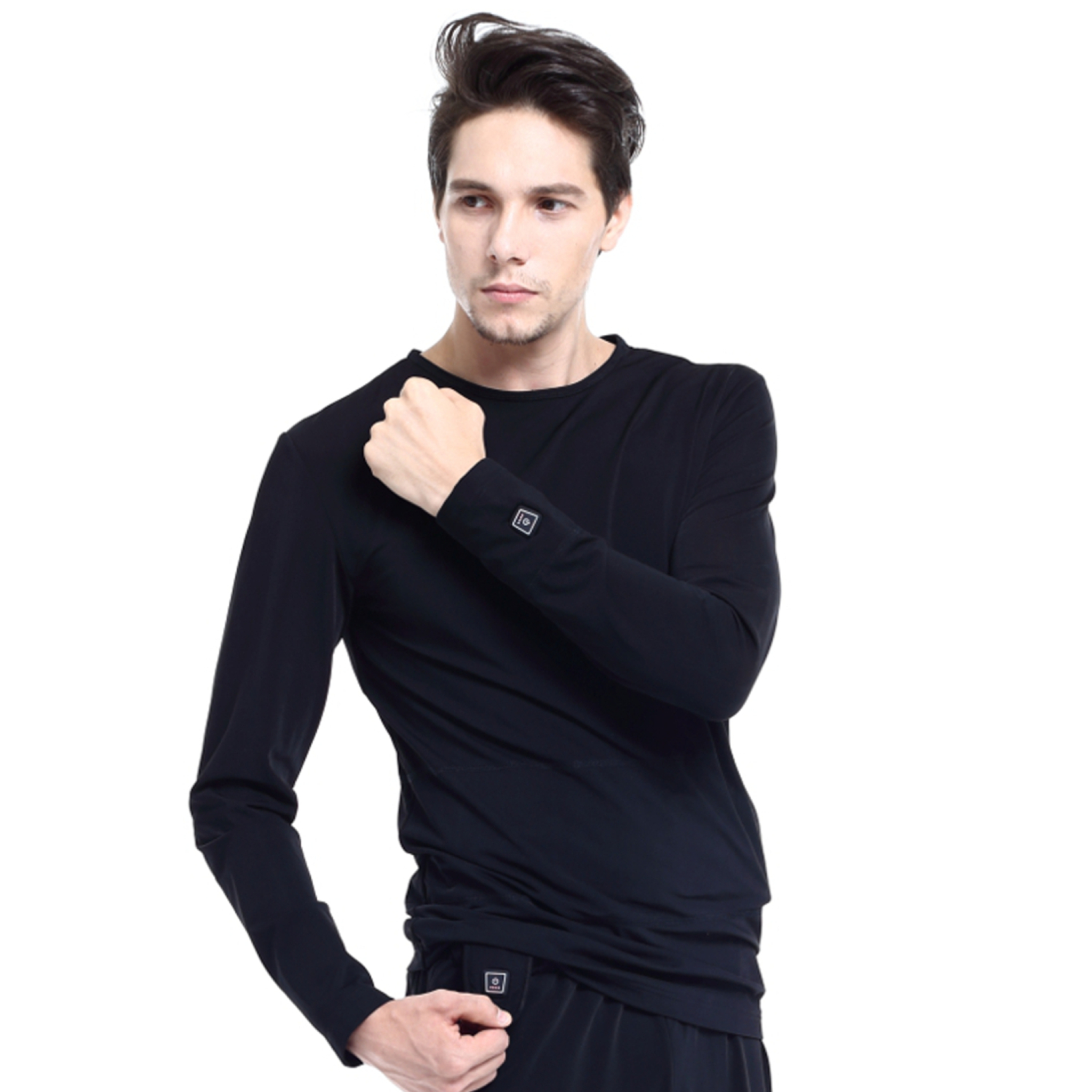 Glovii opvarmet bluse S. Sort