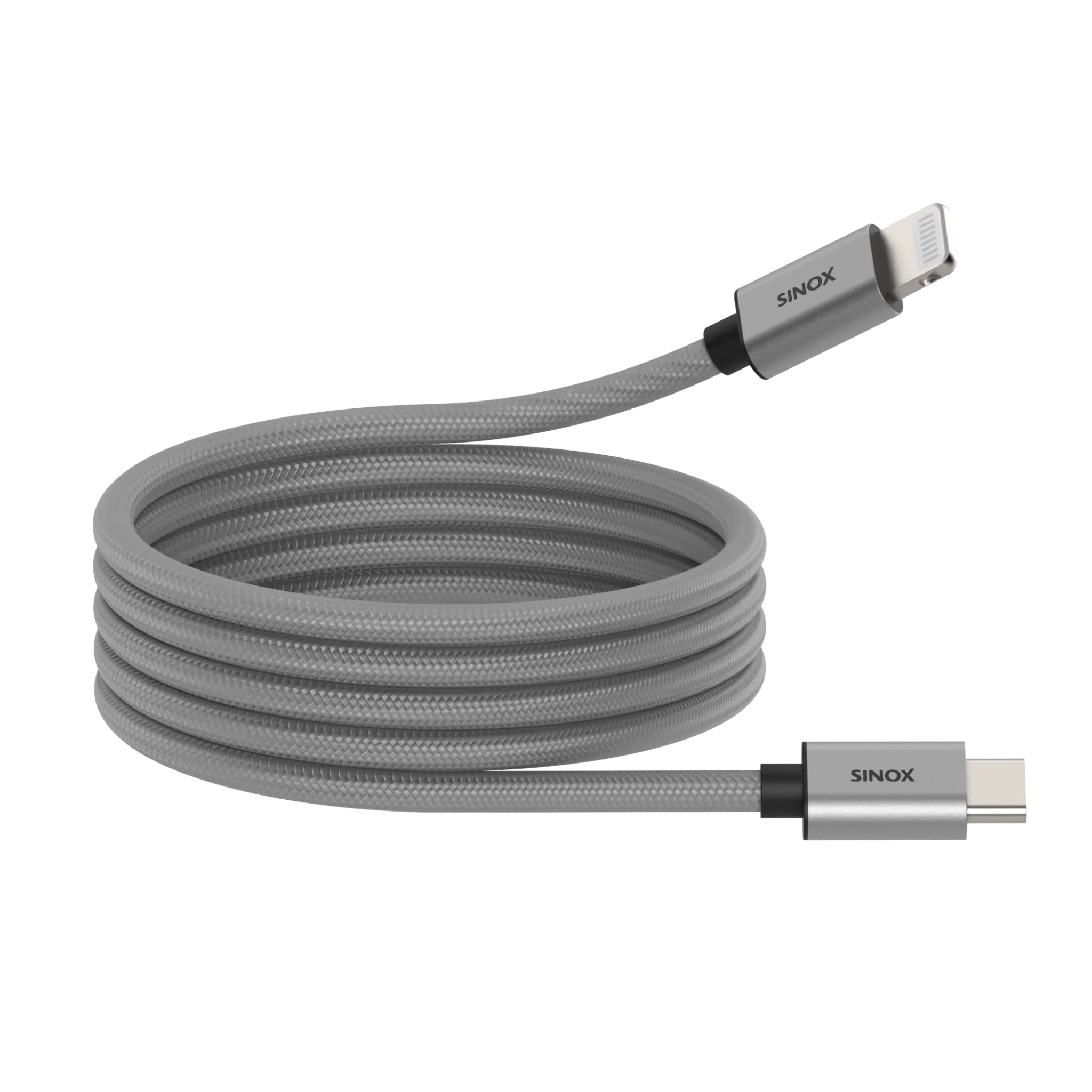 Sinox PRO USB C til Lightning magnetisk kabel. 1m. Grå Sinox PRO USB C til Lightning magnetisk kabel. 1m. Grå