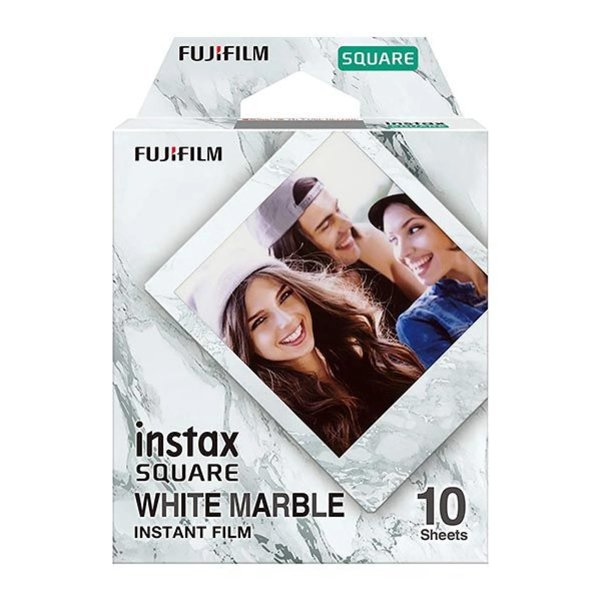 INSTAX Square film. 10 stykker. Hvid marmor