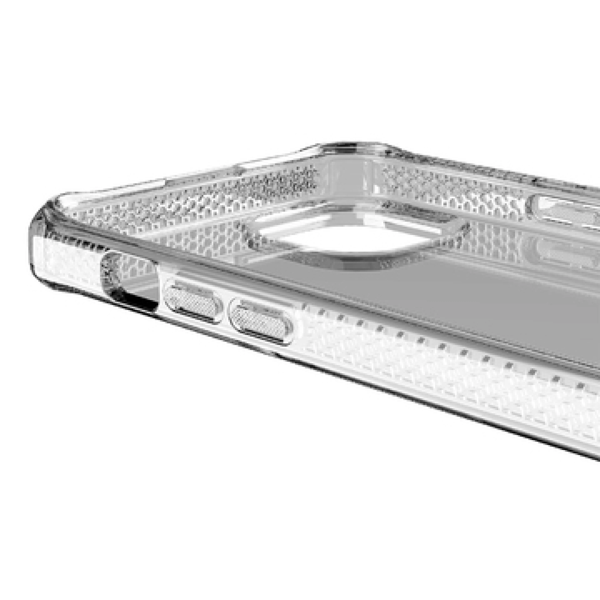ITSKINS SPECTRUM CLEAR cover til iPhone 15®. Gennemsigtig