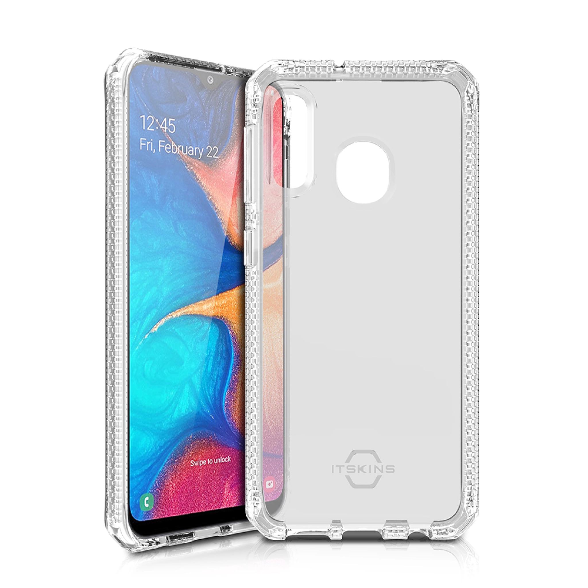 ITSKINS SPECTRUM CLEAR cover til Samsung Galaxy A20e®. Gennemsigtig