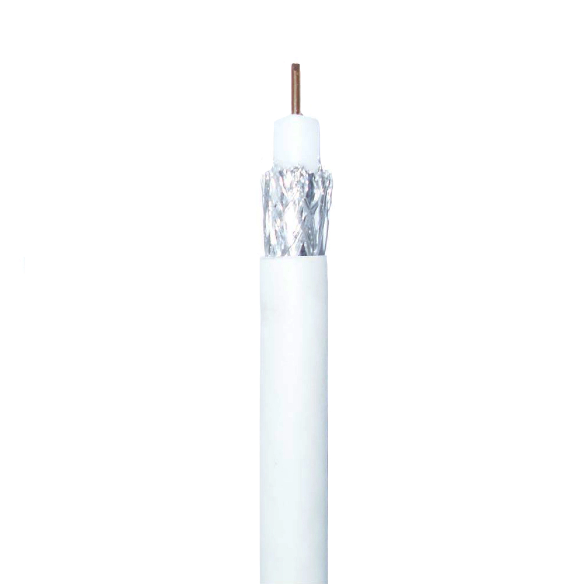 Sinox antennekabel. 10m. Hvid