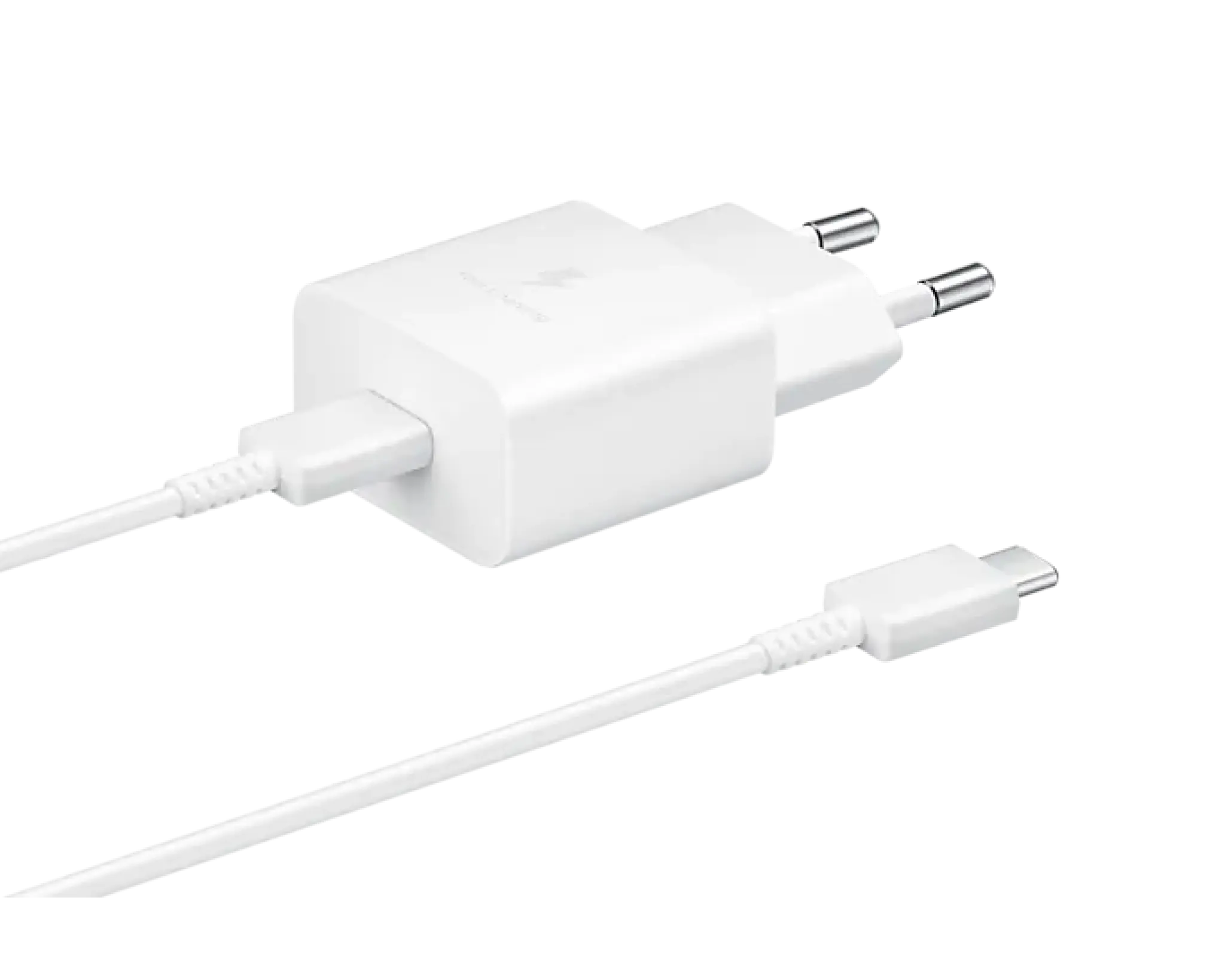 Samsung 240V USB-C oplader. 1m USB-C kabel. Hvid