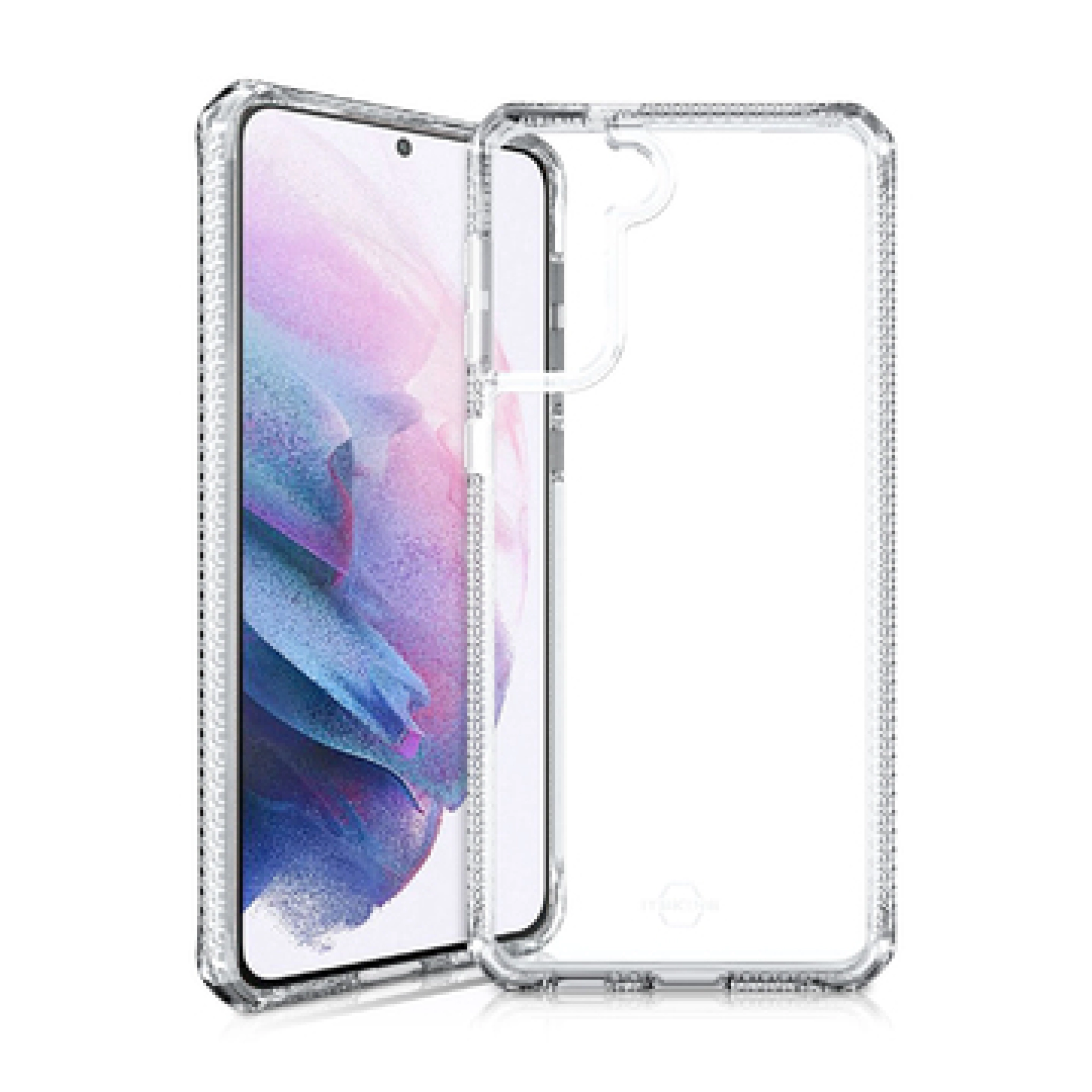 ITSKINS HYBRID CLEAR cover til Samsung Galaxy S21 + 4G / 5G. Gennemsigtig