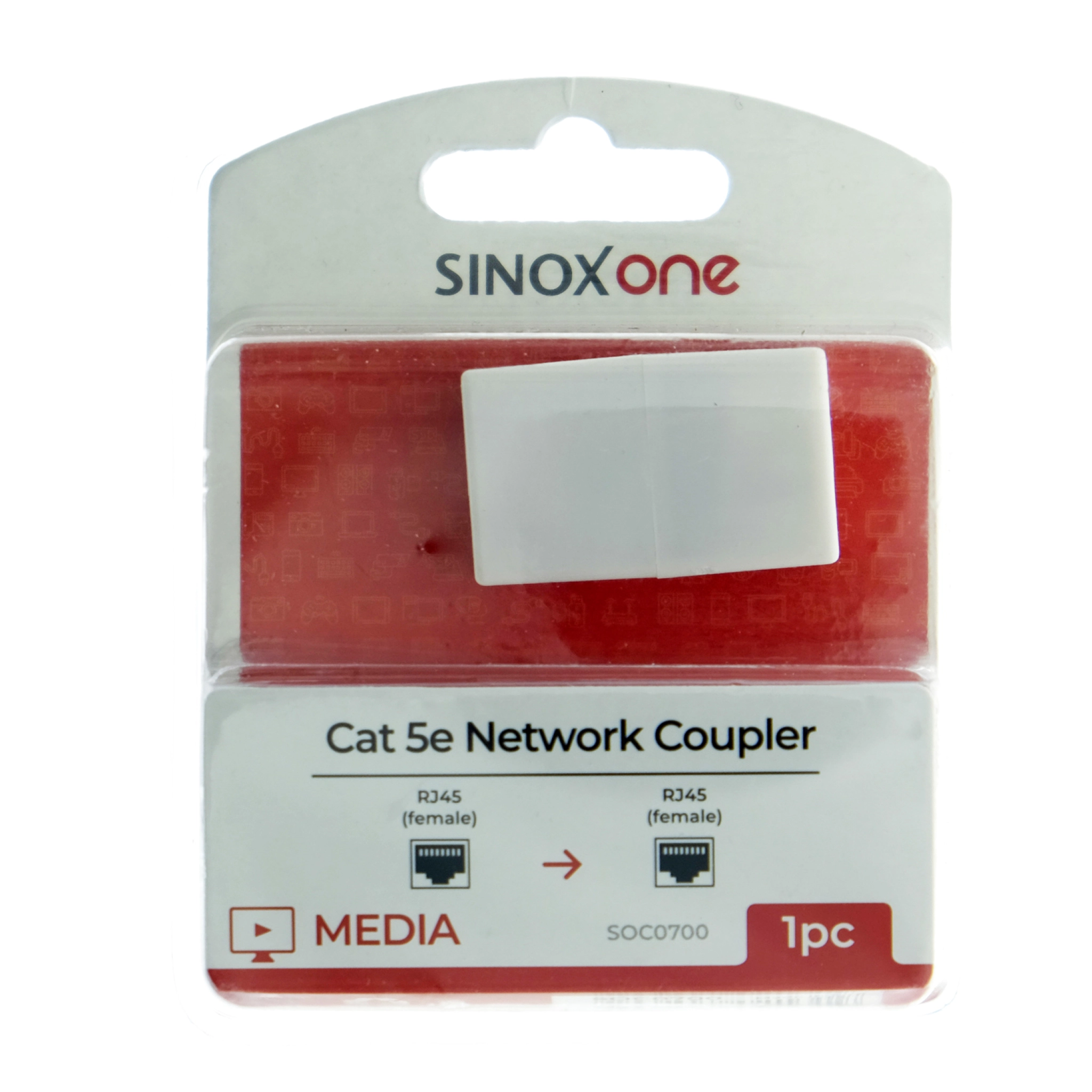 Sinox-kobling. Hvid
