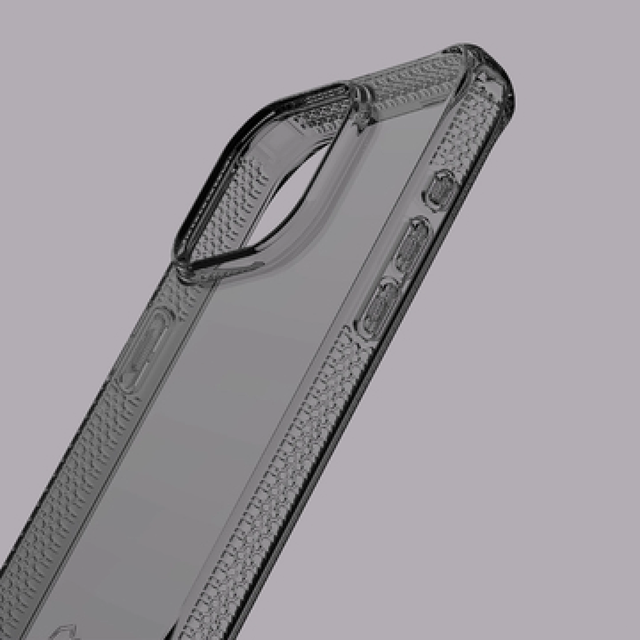 ITSKINS SPECTRUM CLEAR cover til iPhone 15 Pro®. Smoke