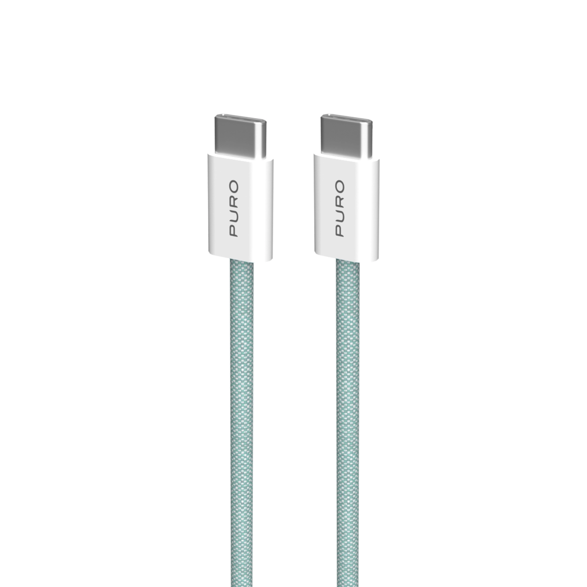 PURO Fabrik 2.0 60W USB-C til USB-C opladnings- og synkroniseringskabel 1,5 m