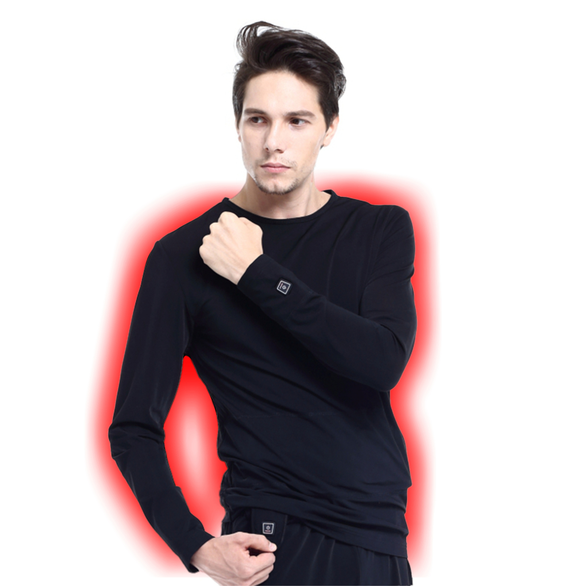 Glovii opvarmet bluse L. Sort Glovii opvarmet bluse L. Sort