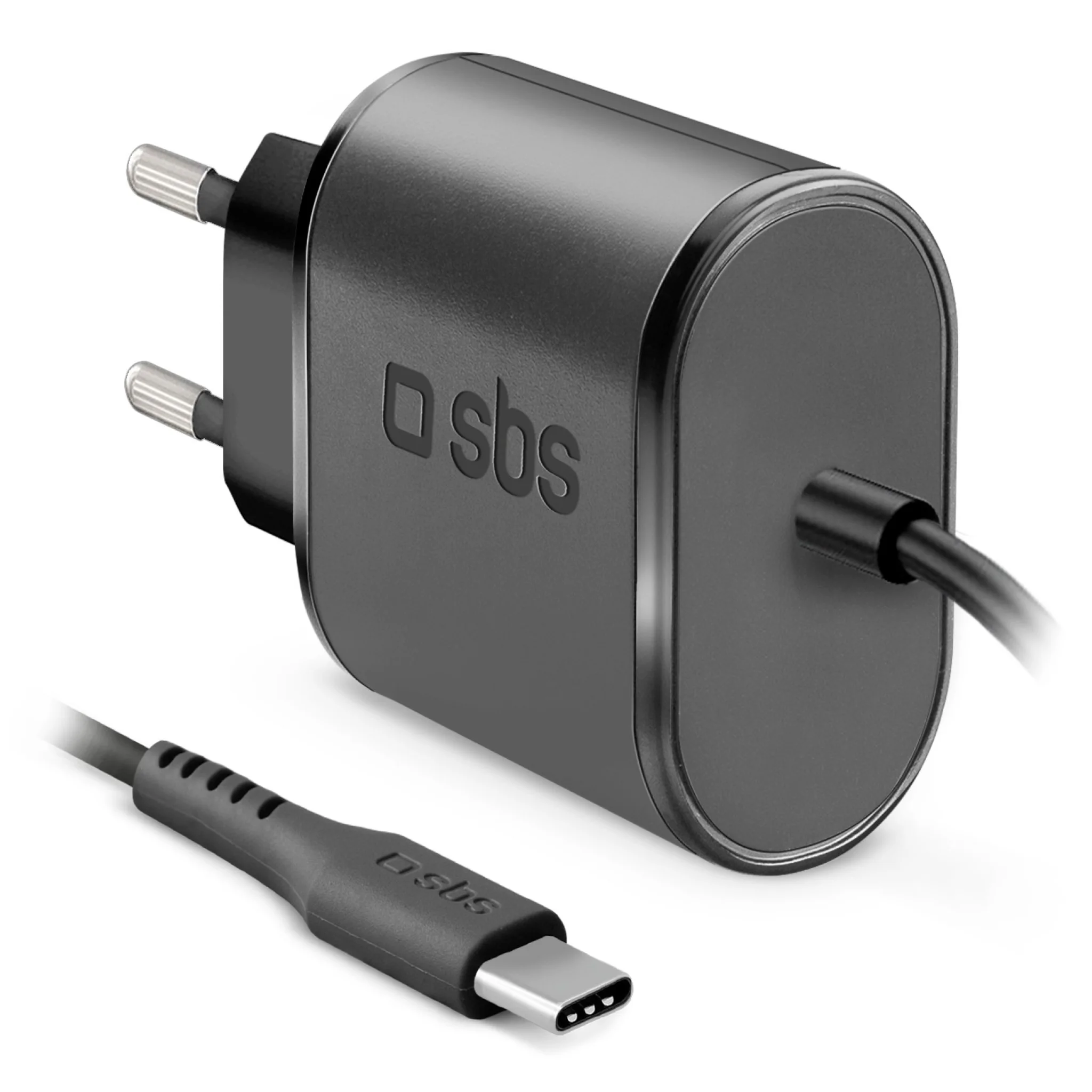 SBS 3100 mAh oplader. 2A. Sort