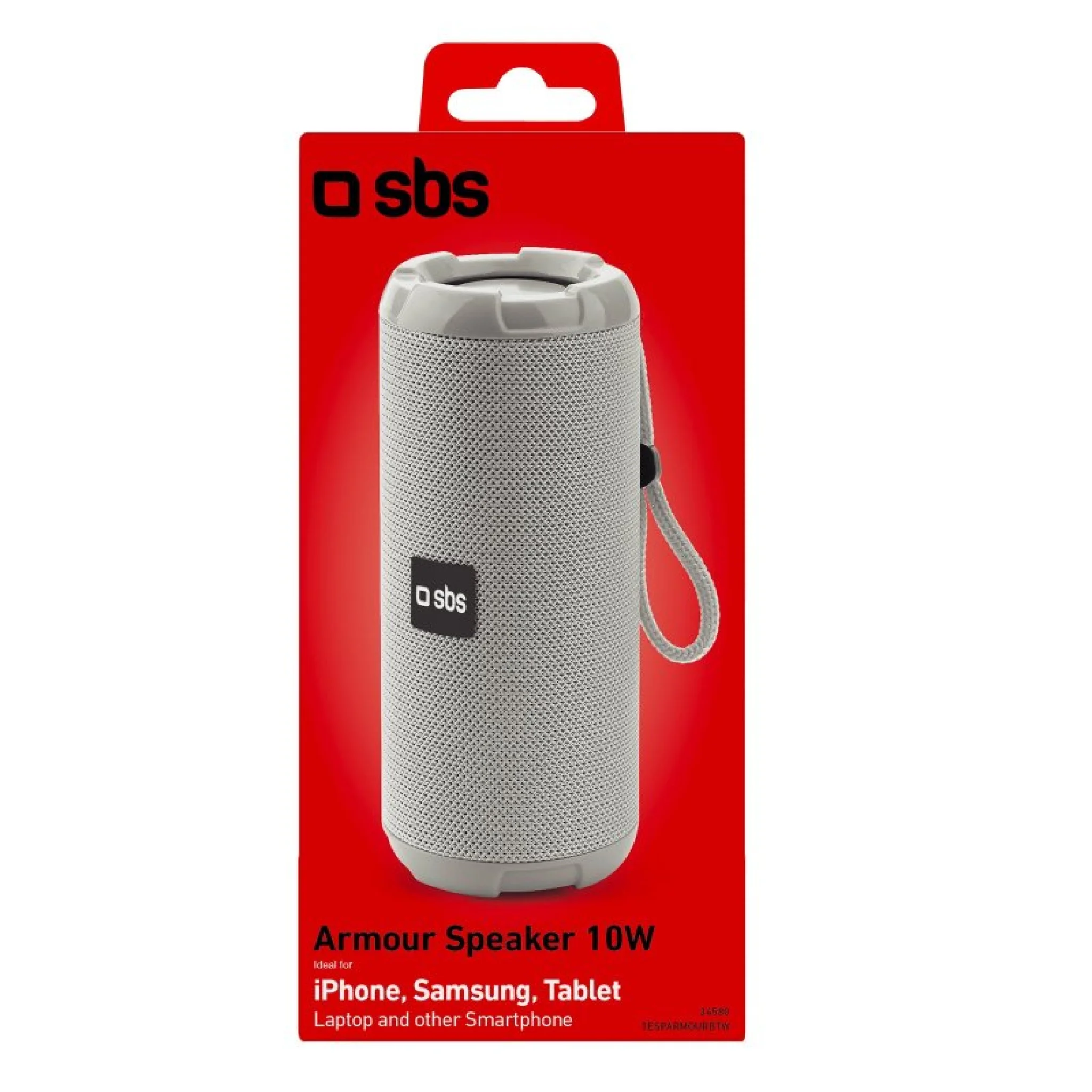 SBS Armour 10W trådløs højttaler. Grå