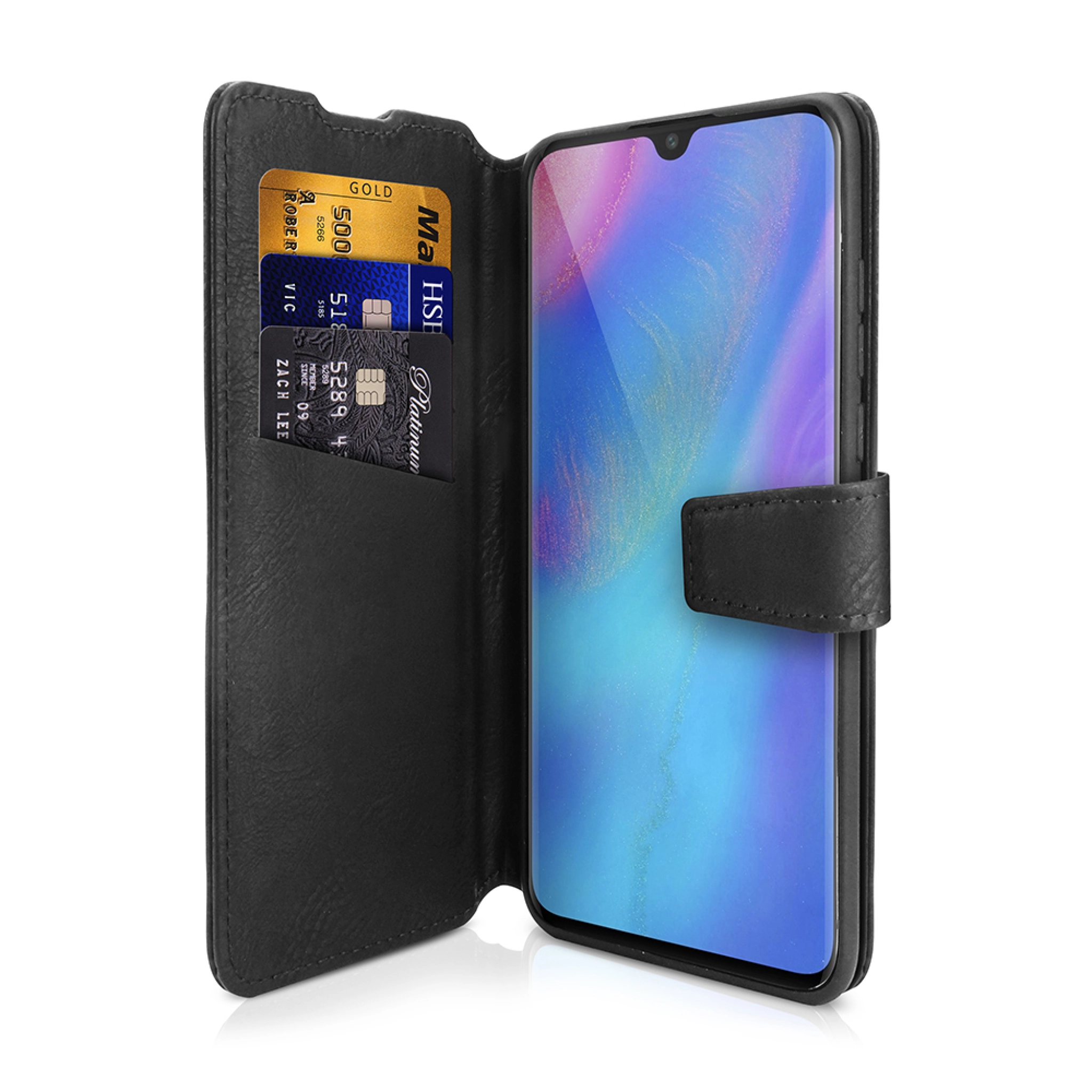 ITSKINS BOOK cover til Huawei P20 Lite®. Sort