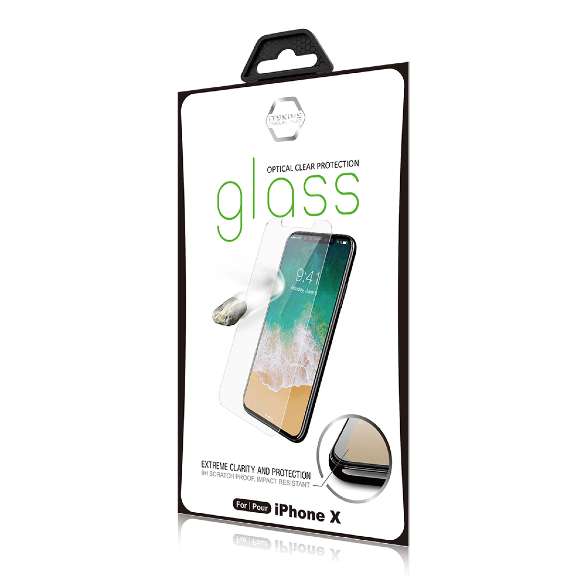 ITSKINS beskyttelsesglas til iPhone XS / X®