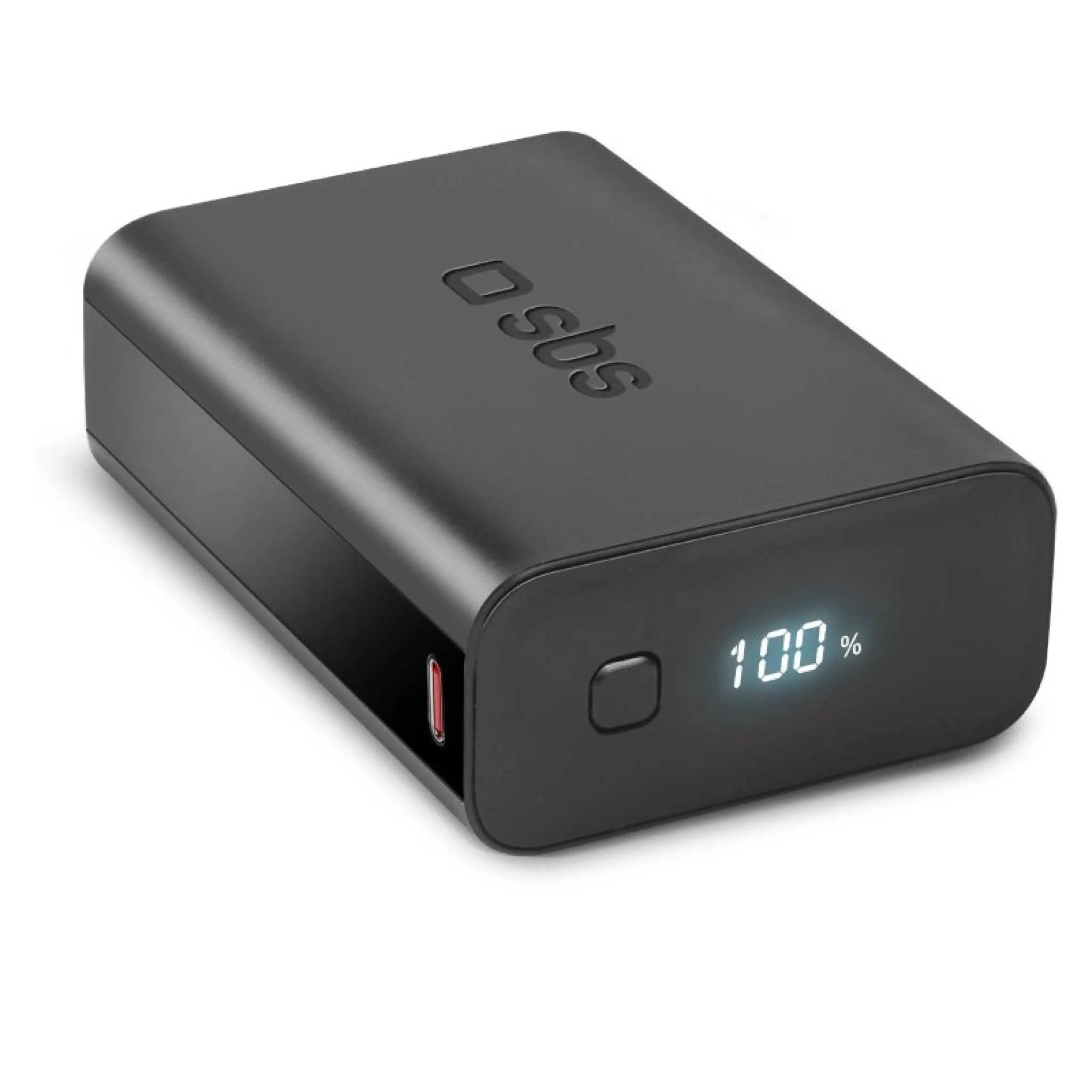 SBS powerbank 20.000 mAh. Sort