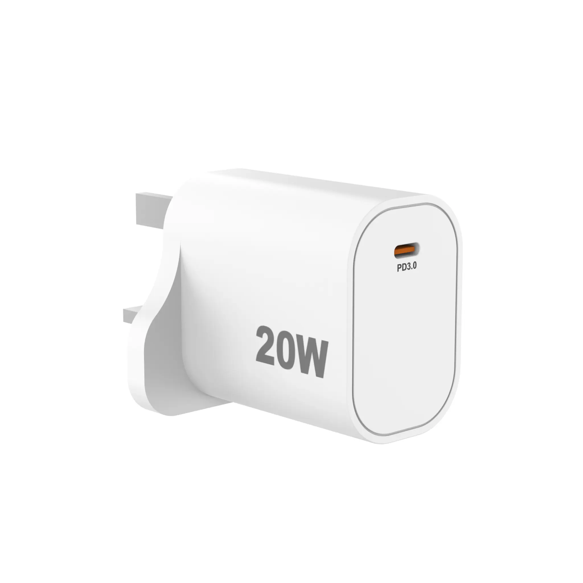 Sinox PRO 230V (UK) USB-C PD oplader 20W. Hvid