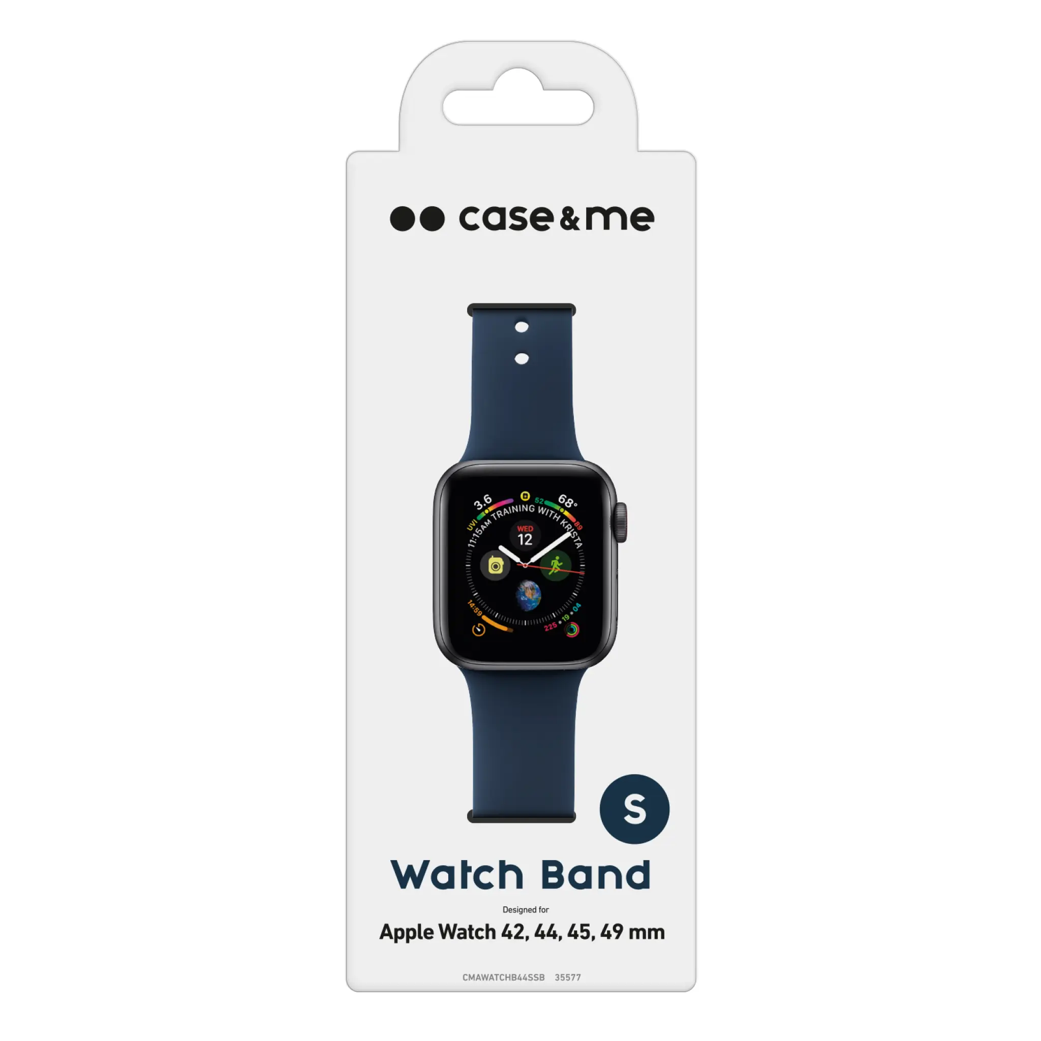 SBS silikone urrem til Apple Watch 42/44/45/49mm. Blå