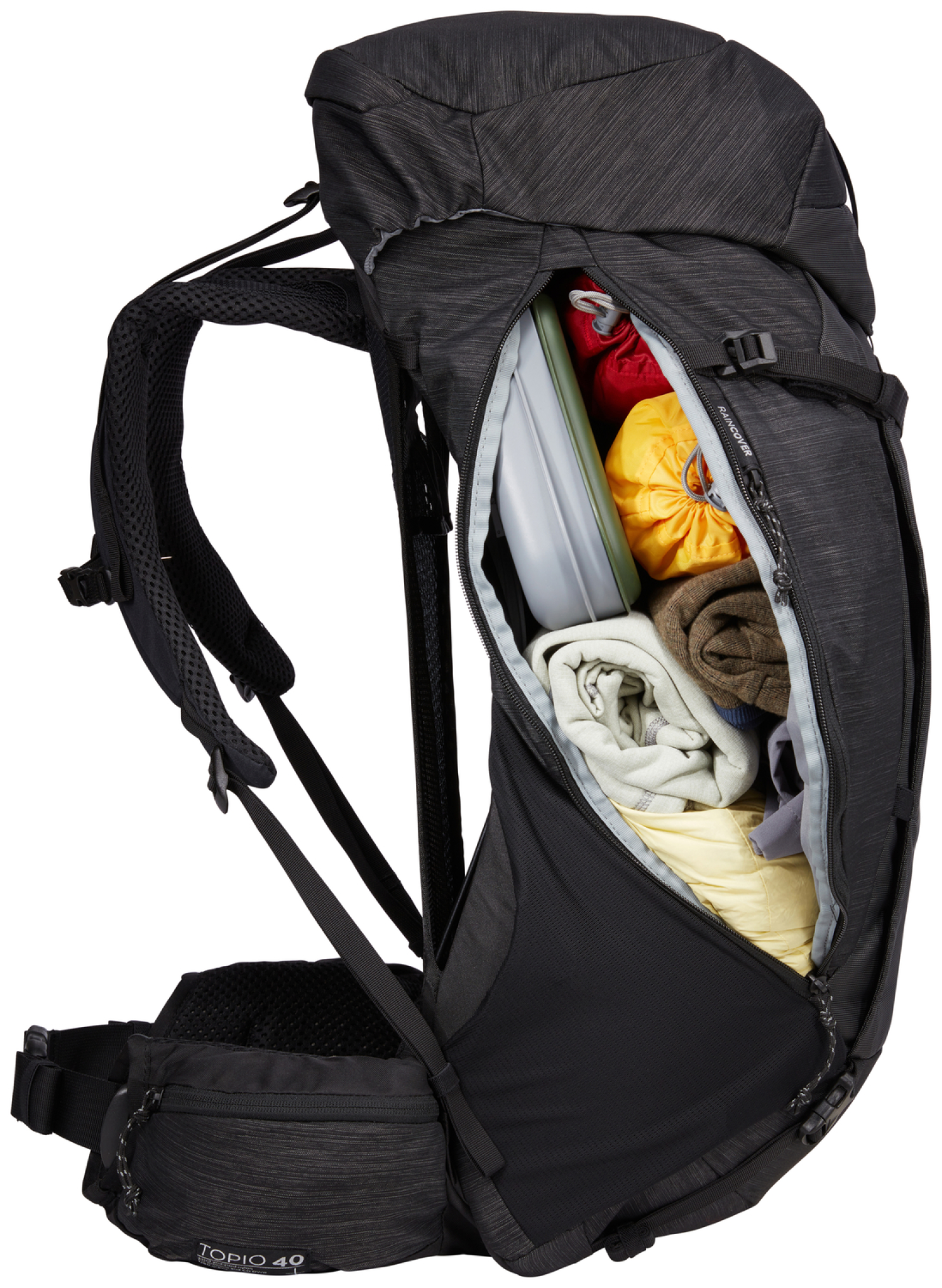 Thule Topio 40L vandrerygsæk. Sort