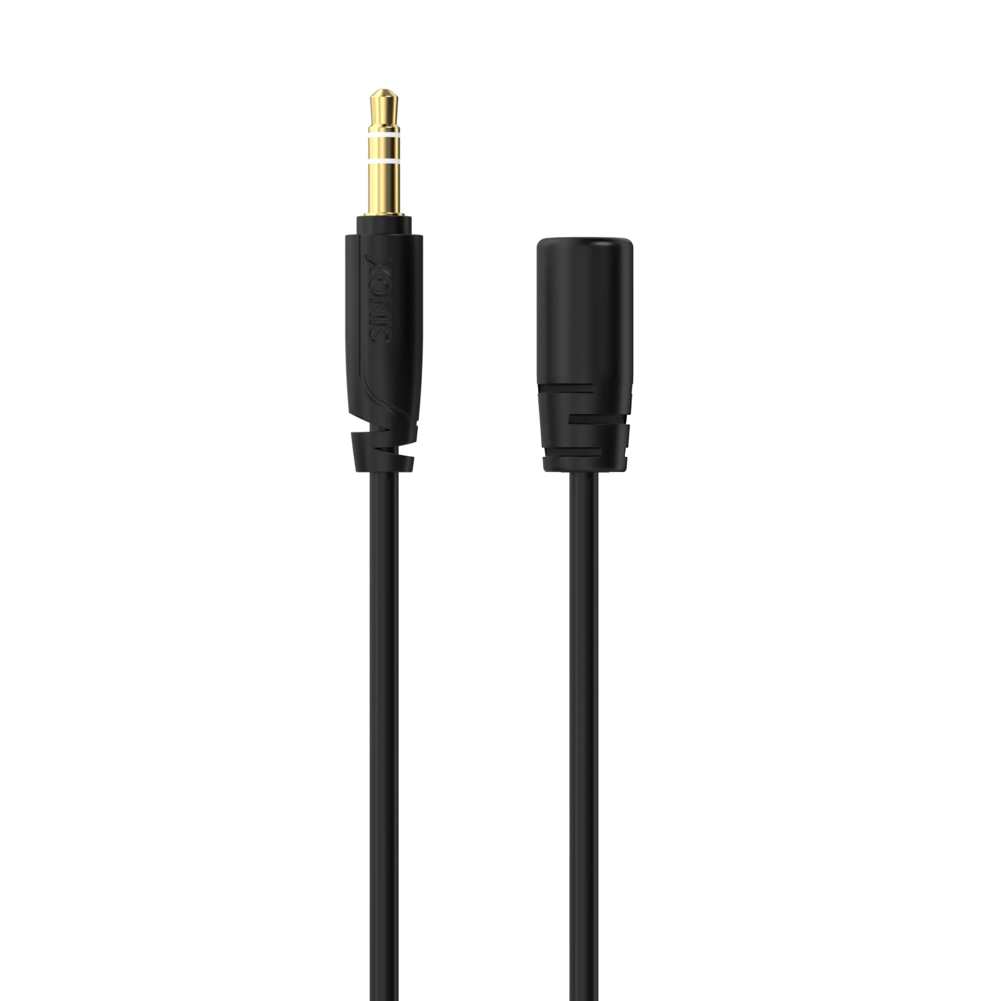 Sinox PRO 3,5mm mini jack forlængerkabel. 5m. Sort