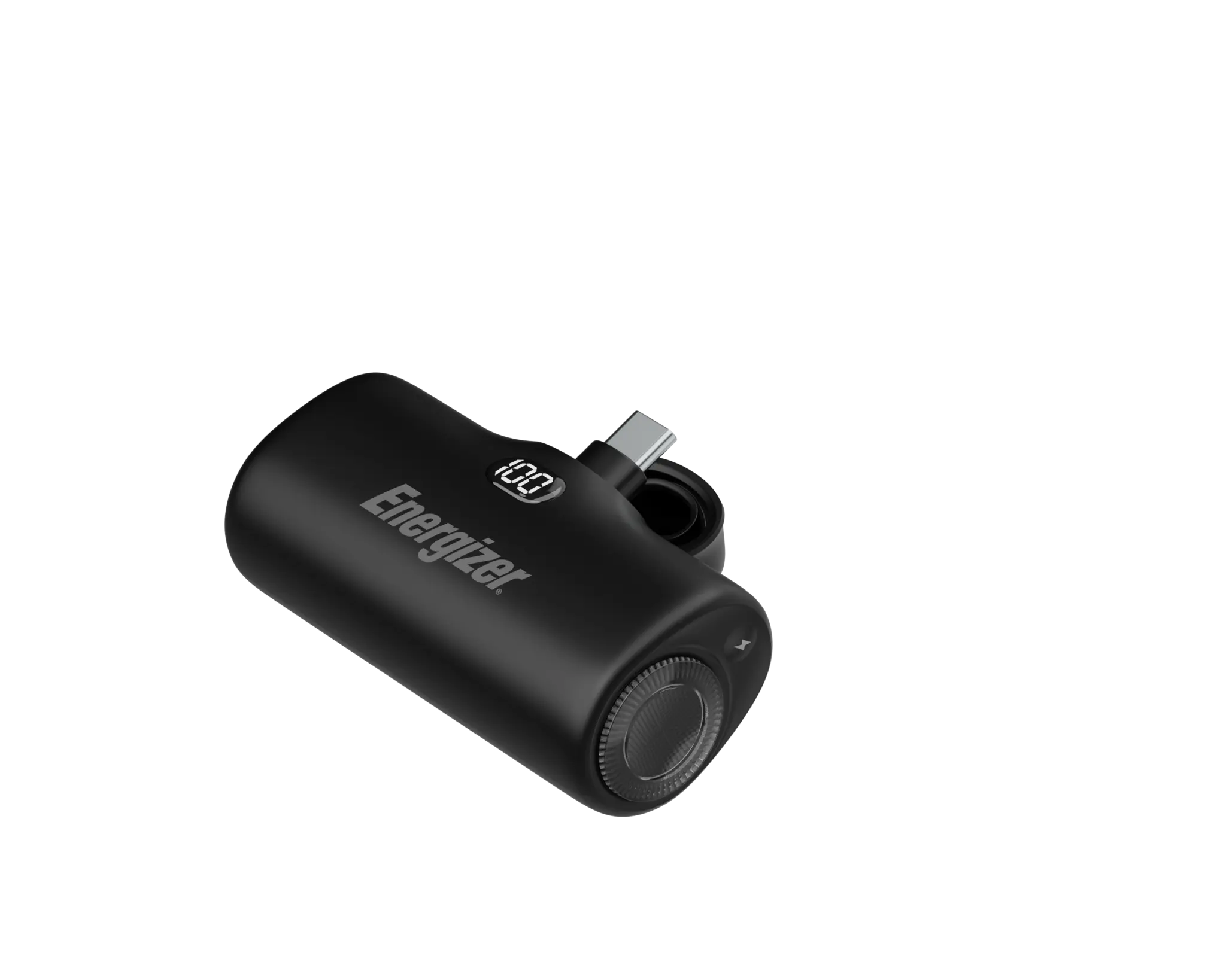 Energizer 22,5W hurtigopladende plug-in mini-powerbank. Sort