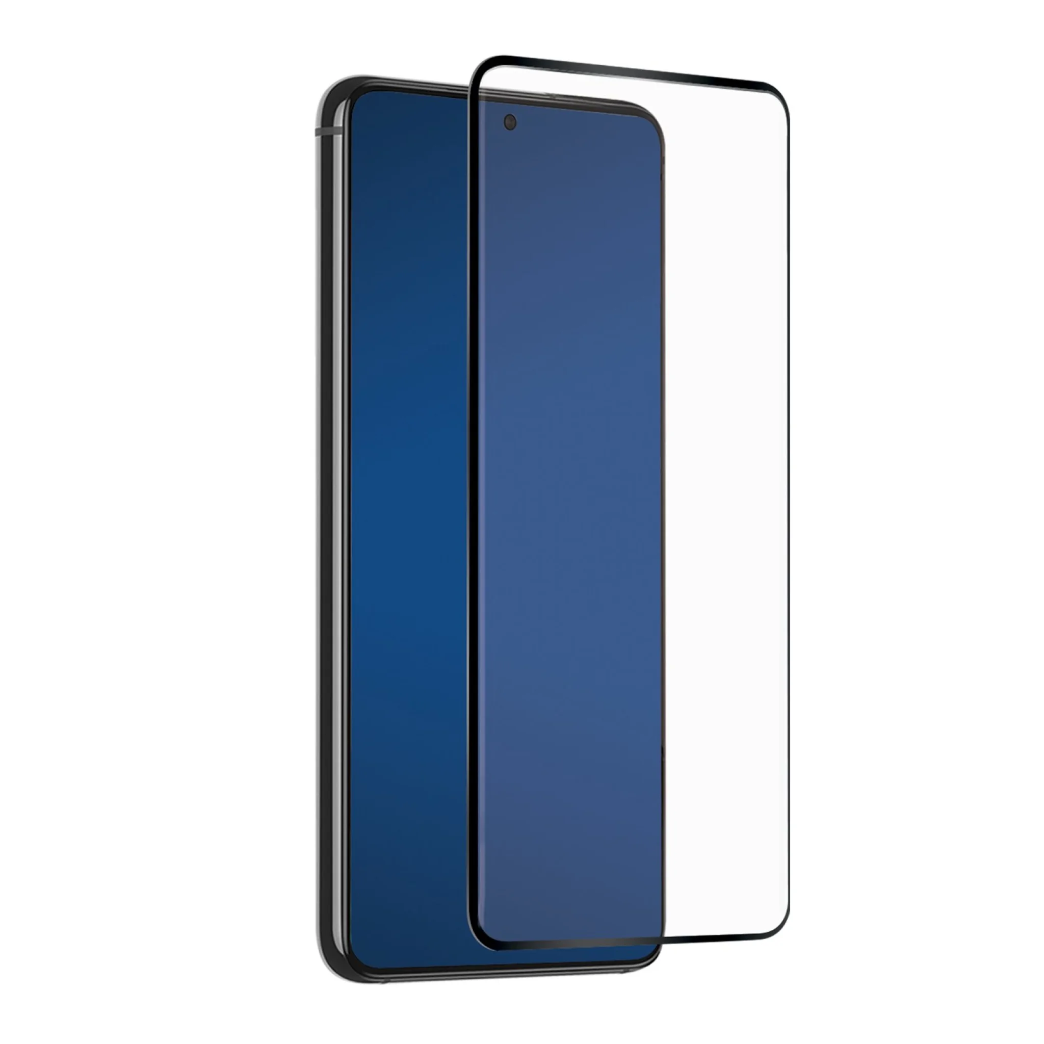 SBS beskyttelsesglas til Samsung Galaxy S21®. Sorte kanter