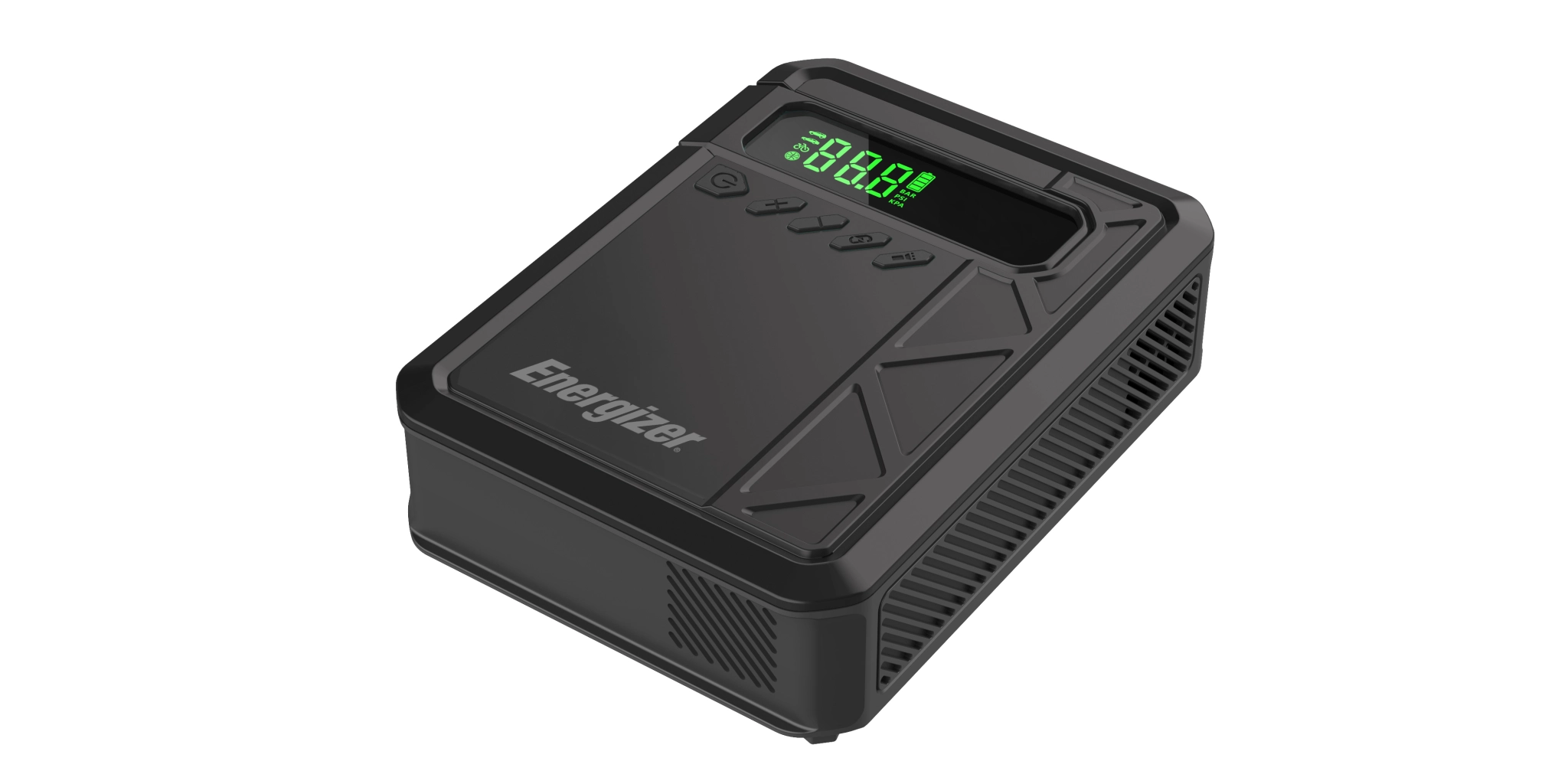 Energizer dækpumpe og starthjælp. Sort