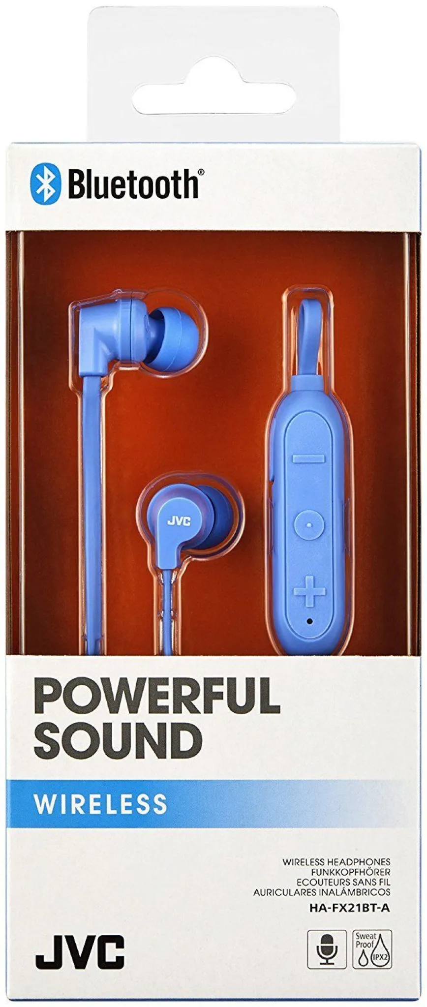 JVC trådløse in-ear høretelefoner. Blå