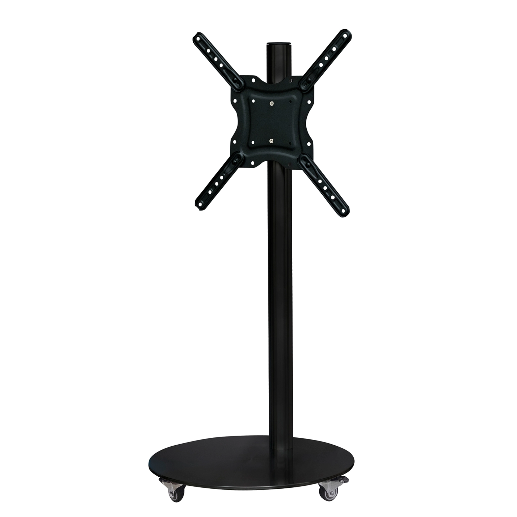 Sinox StandView TV gulvstand med hjul og drejbar top. 26"-65". Matsort