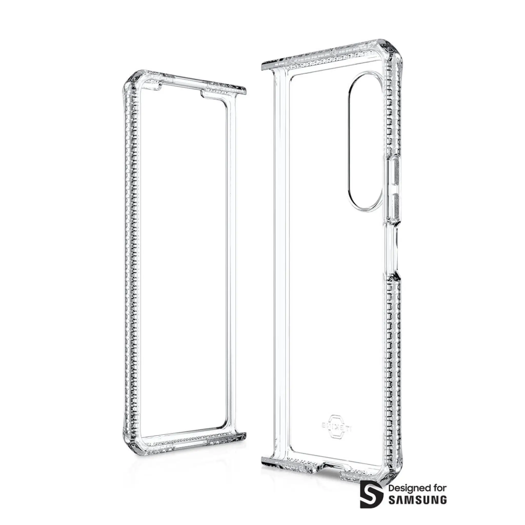 ITSKINS HYBRID CLEAR cover til Samsung Galaxy Z Fold3 5G®. Gennemsigtig