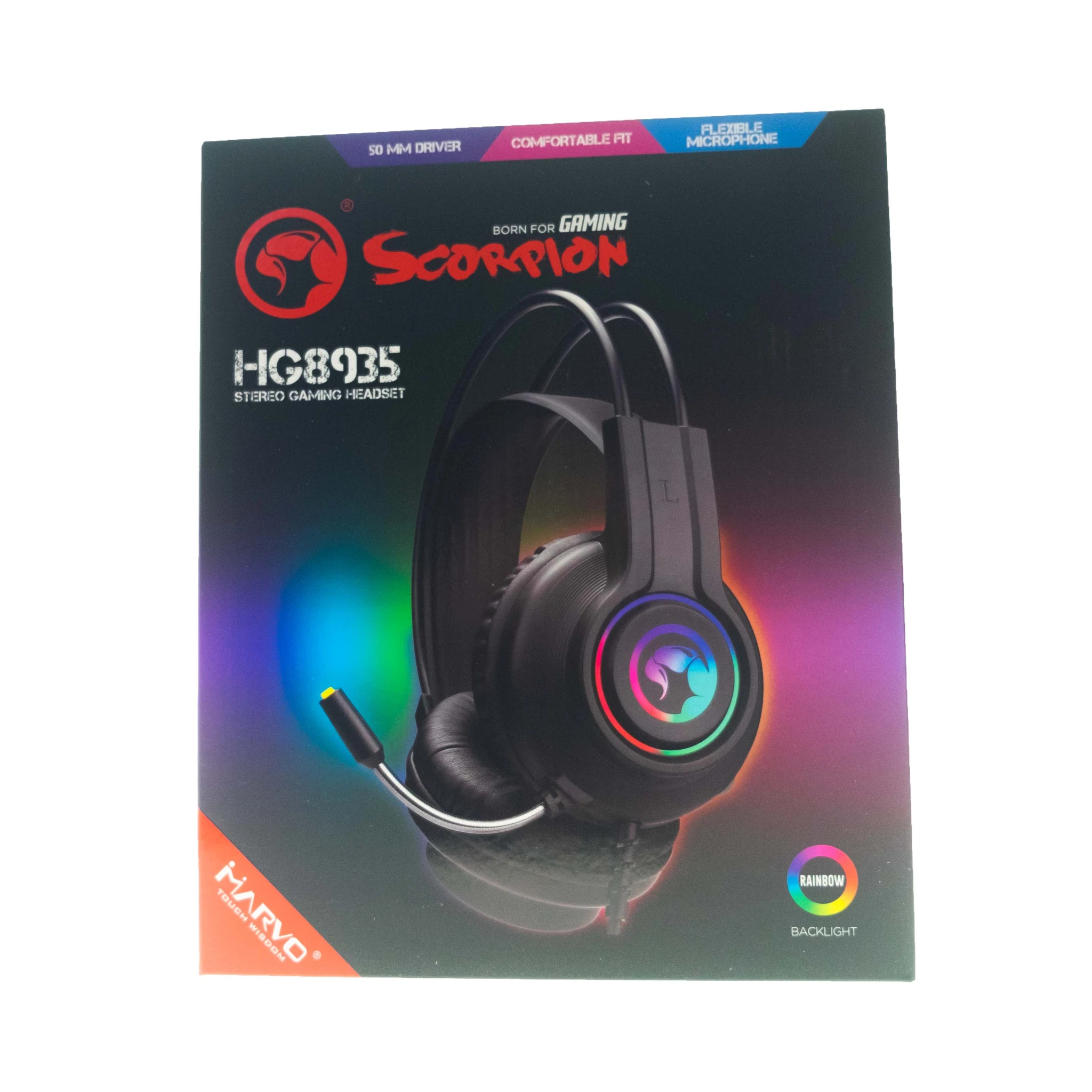 Marvo gaming headset med mic. Sort