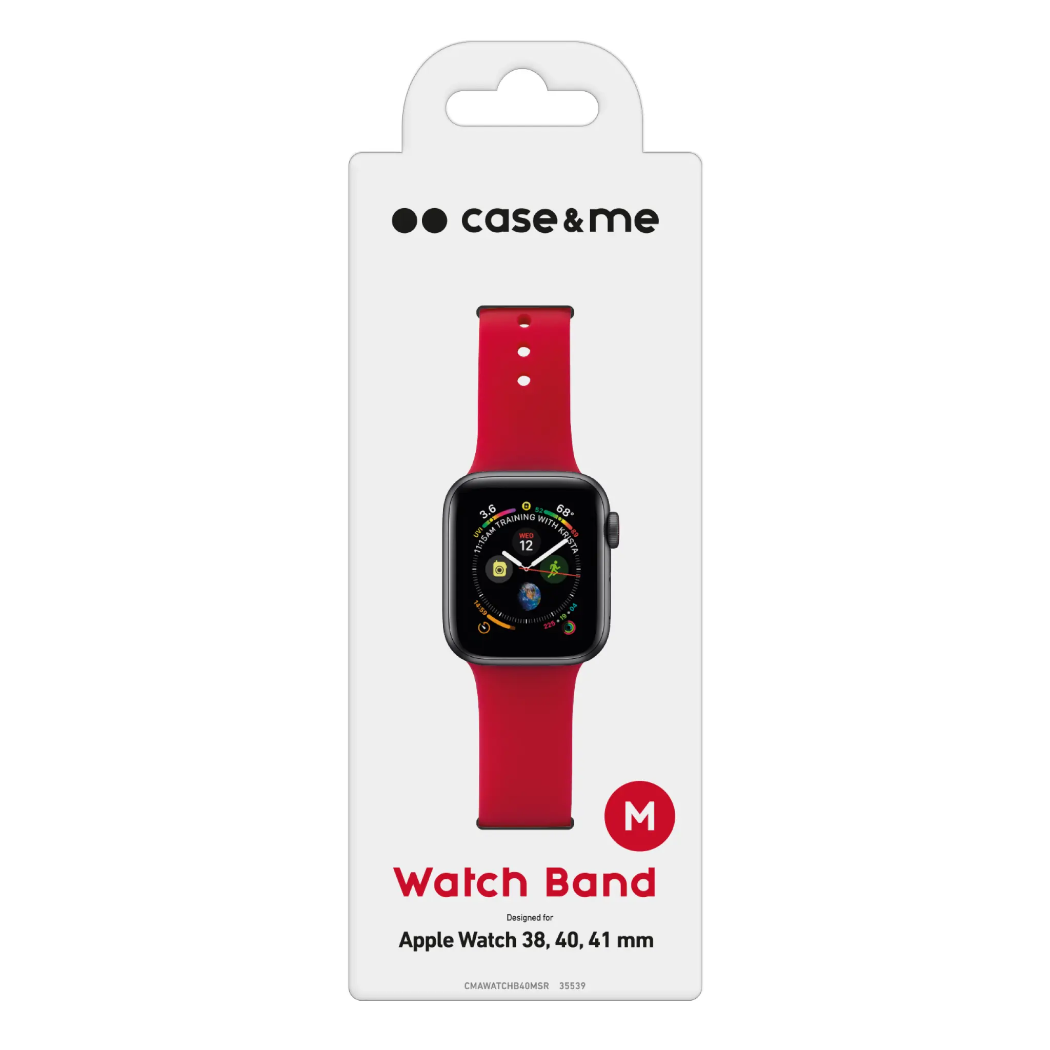 SBS silikone urrem til Apple Watch 38/40/41mm. Rød