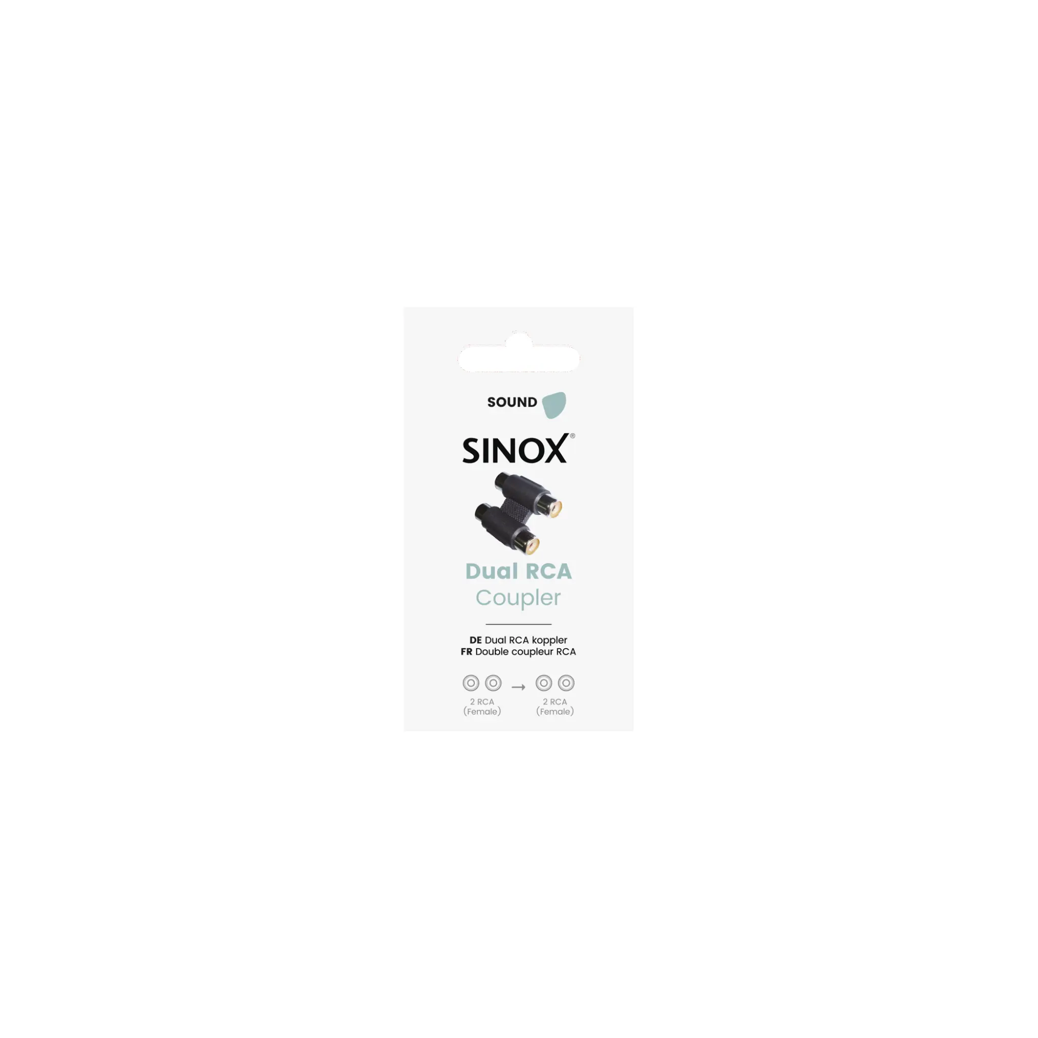 Sinox Phono adapter. Sort