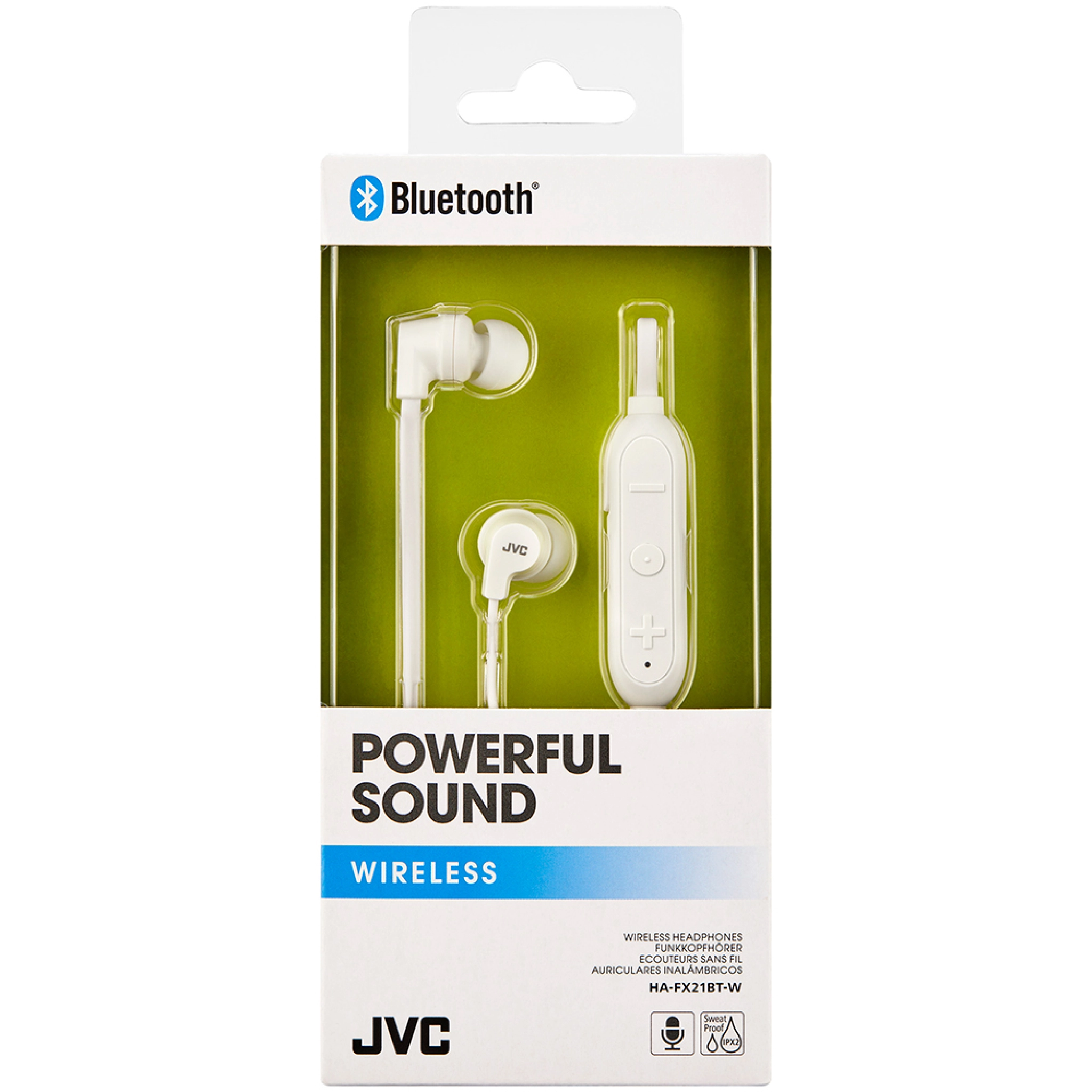 JVC trådløse in-ear høretelefoner. Hvid