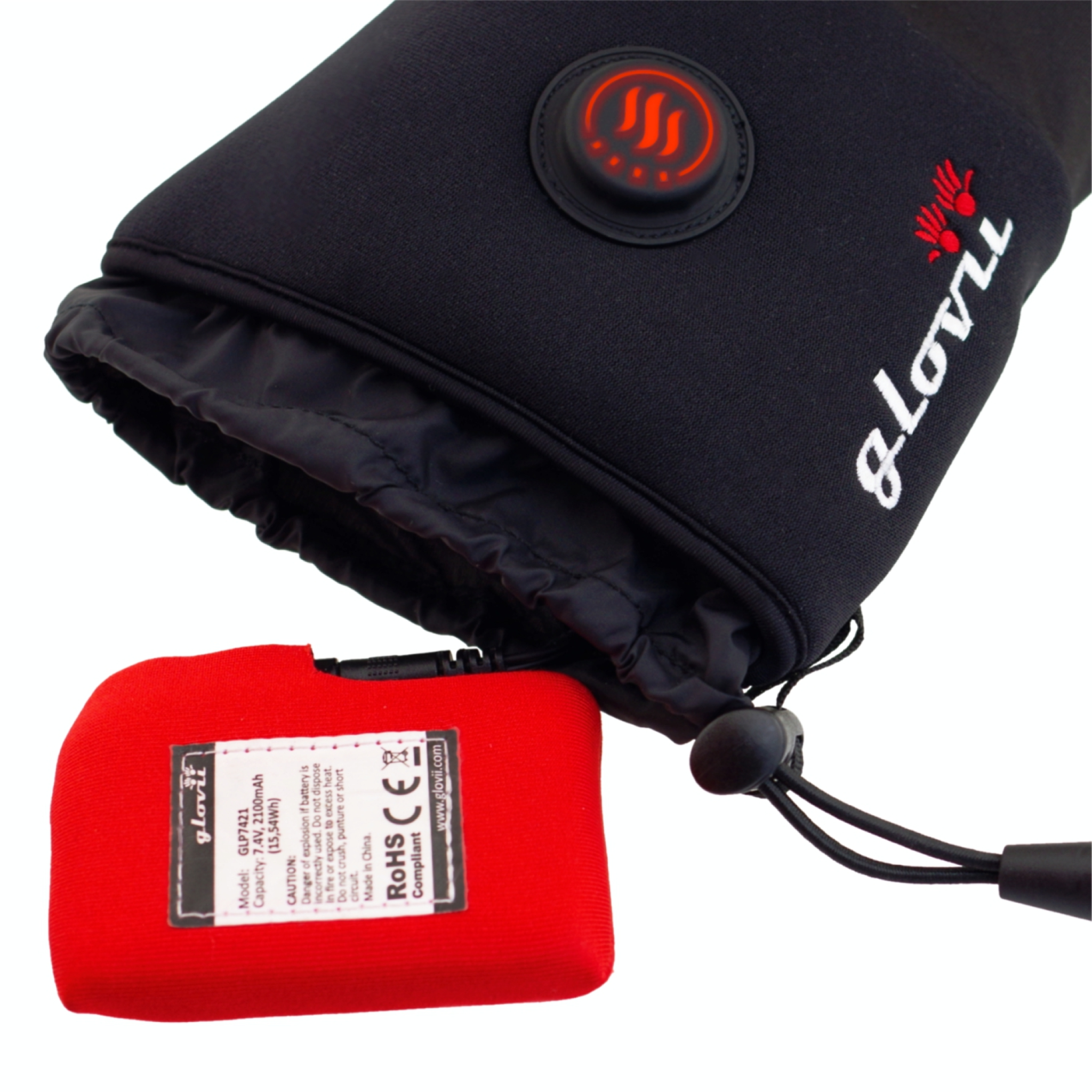 Glovii opvarmede universalhandsker XL. Sort