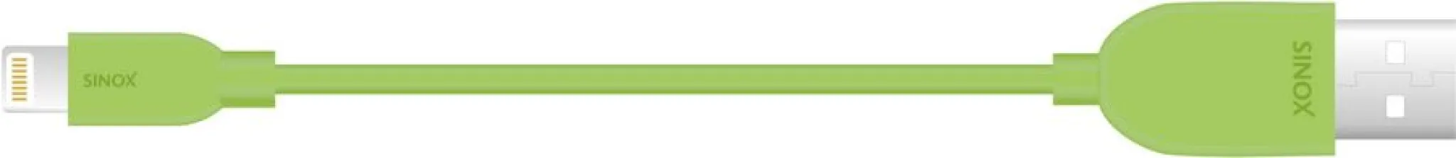 Sinox Lightning kabel m/original Apple™ chip. 1m. Grøn