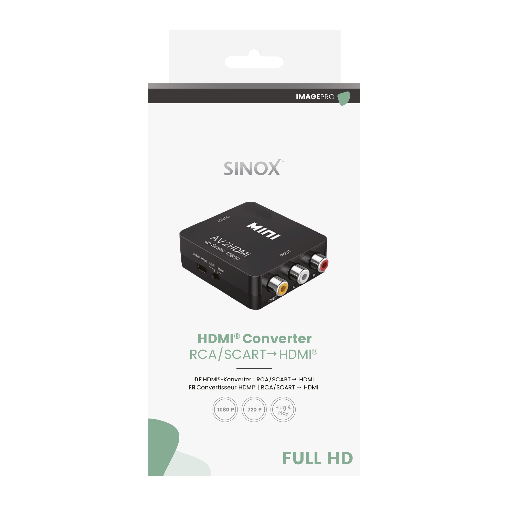 Sinox adaptor RCA/Scart til HDMI™