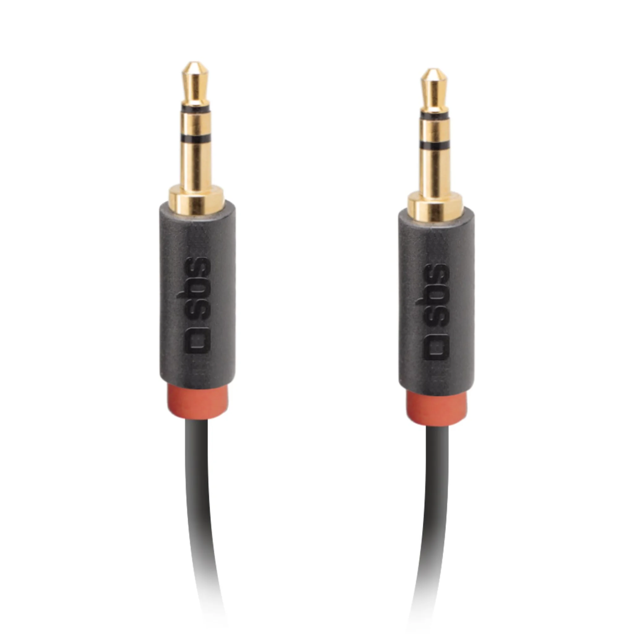SBS mini jack kabel. 1,5m. Sort