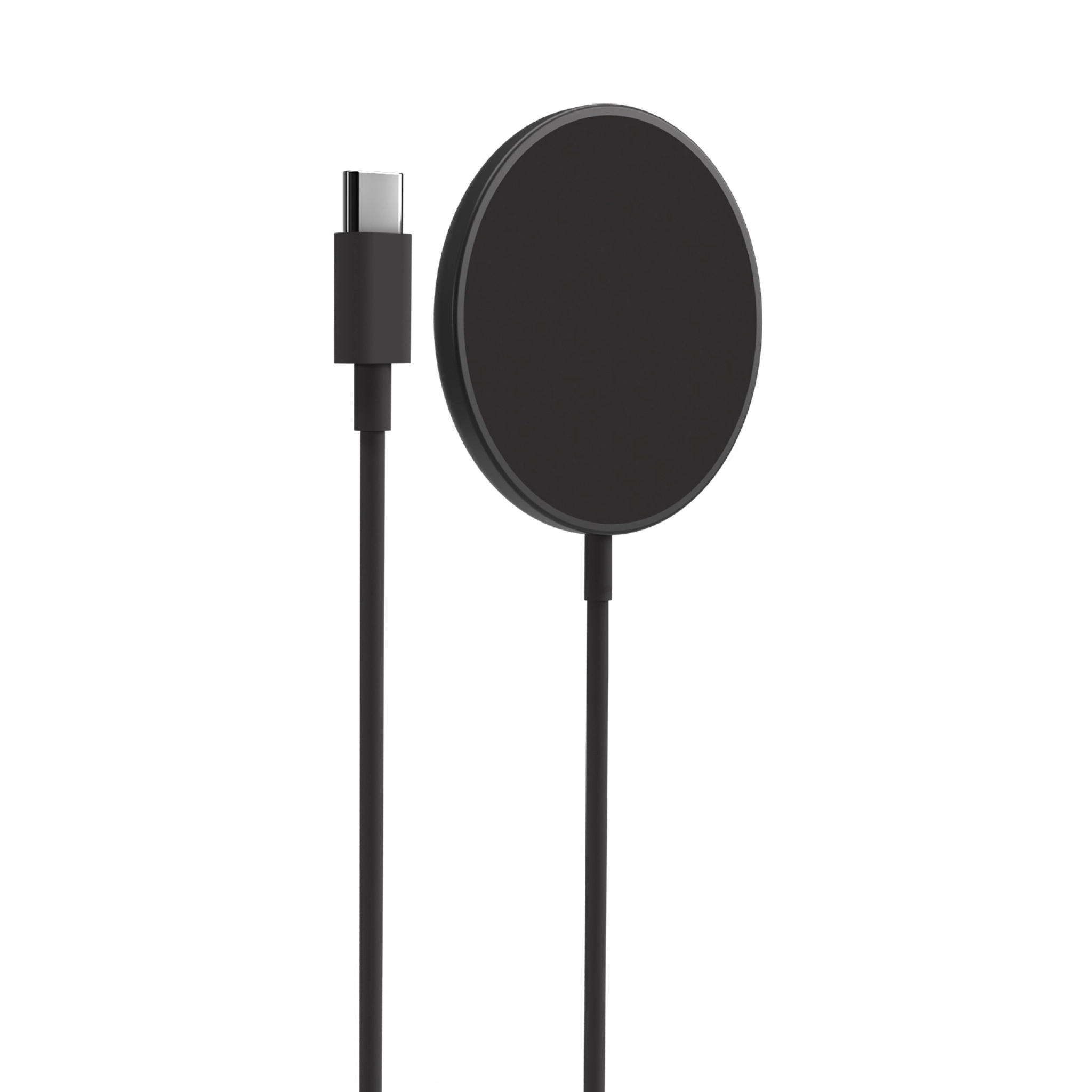 PURO magnetisk oplader USB-C MagSafe. Sort