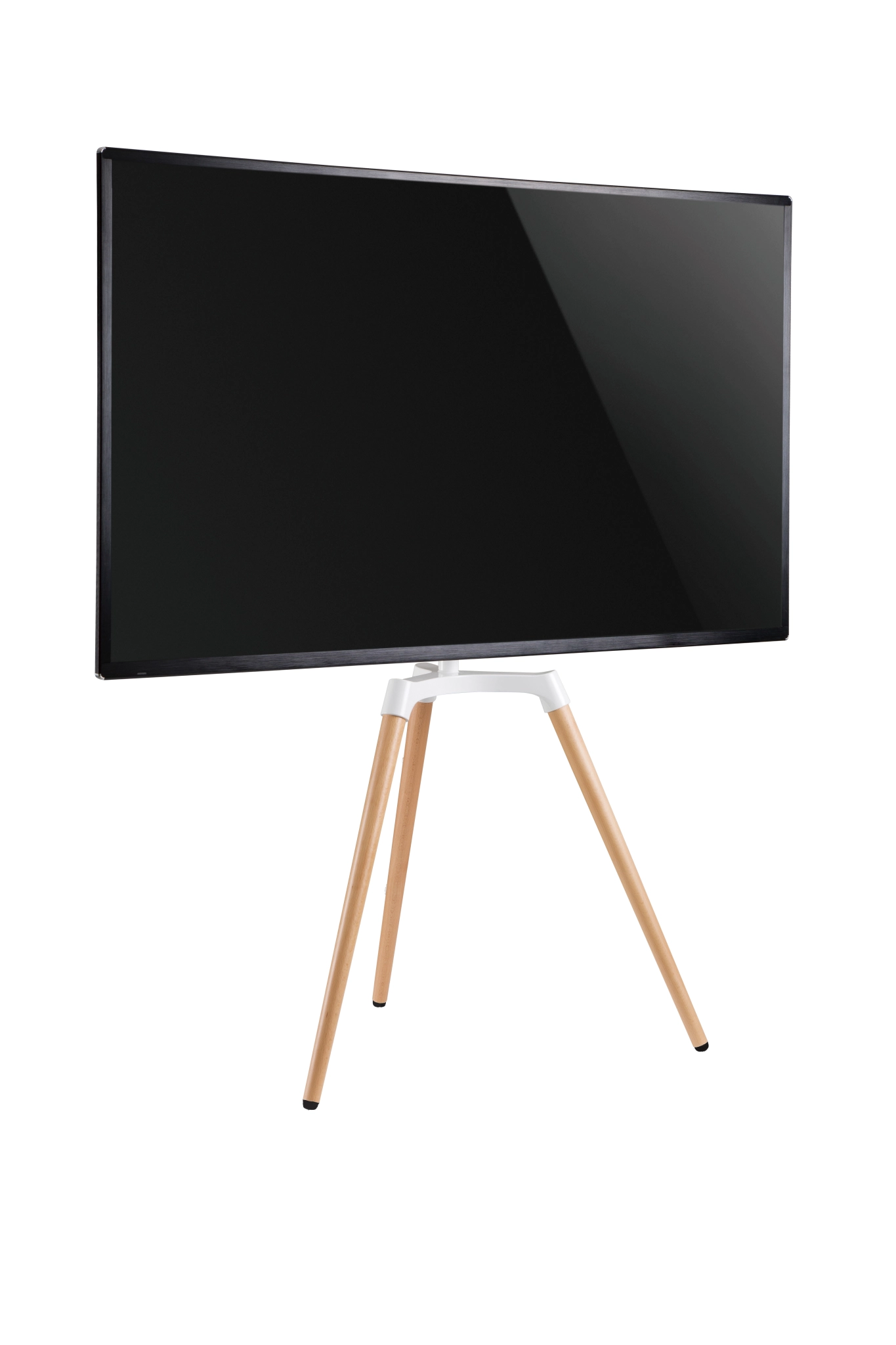 Sinox Tripod TV gulvstand med drejbar top. 50"-65". Lyst træ/hvid Sinox Tripod TV gulvstand med drejbar top. 50"-65". Lyst træ/hvid