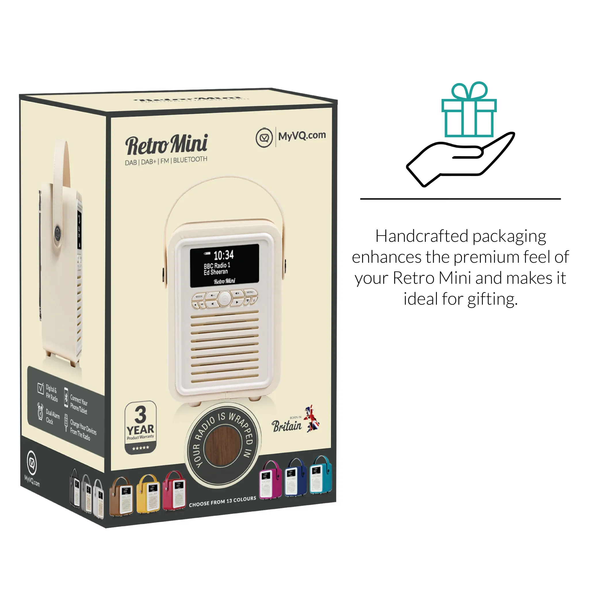 VQ Retro Mini radio. Valnød