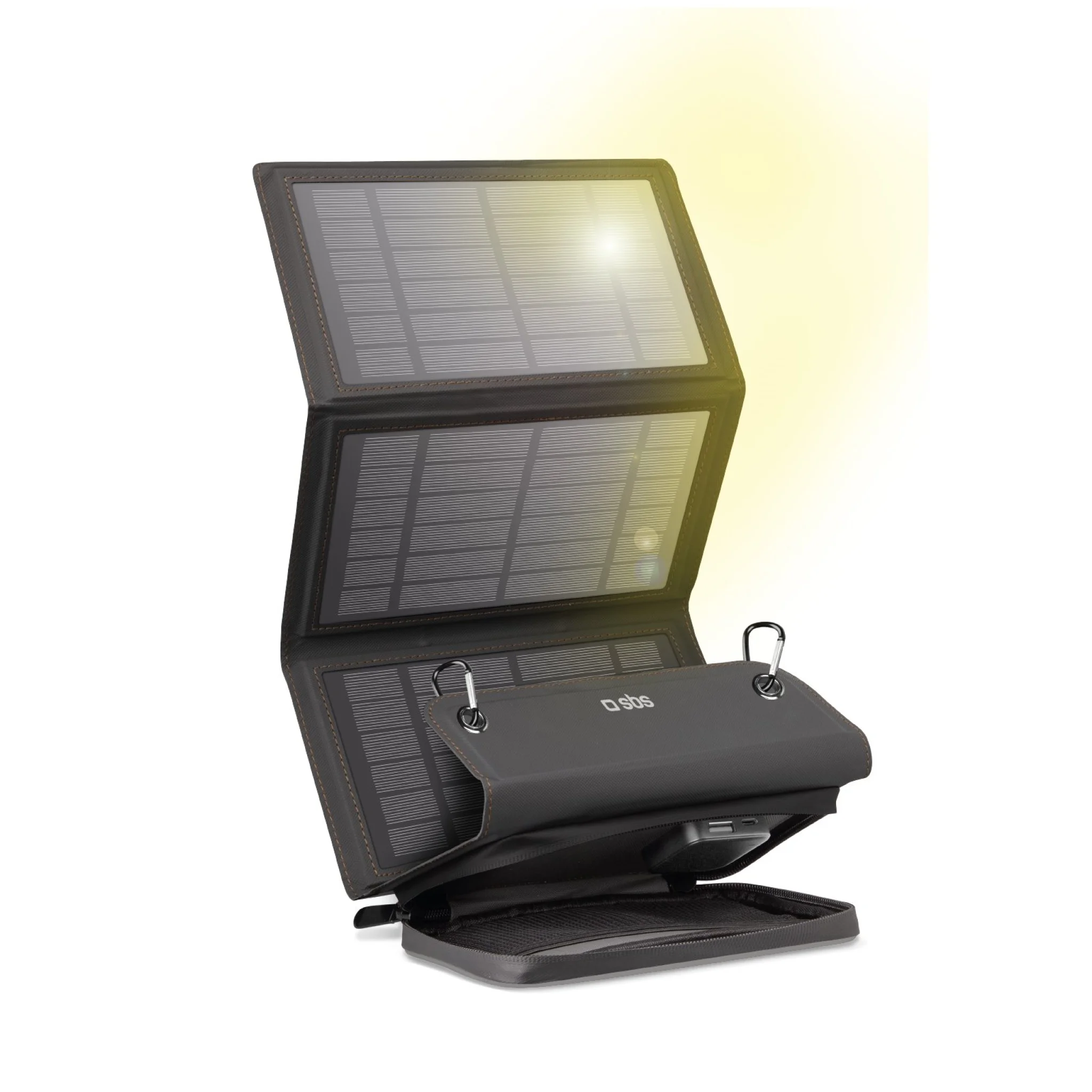 SBS transportabel oplader med solceller. 10W