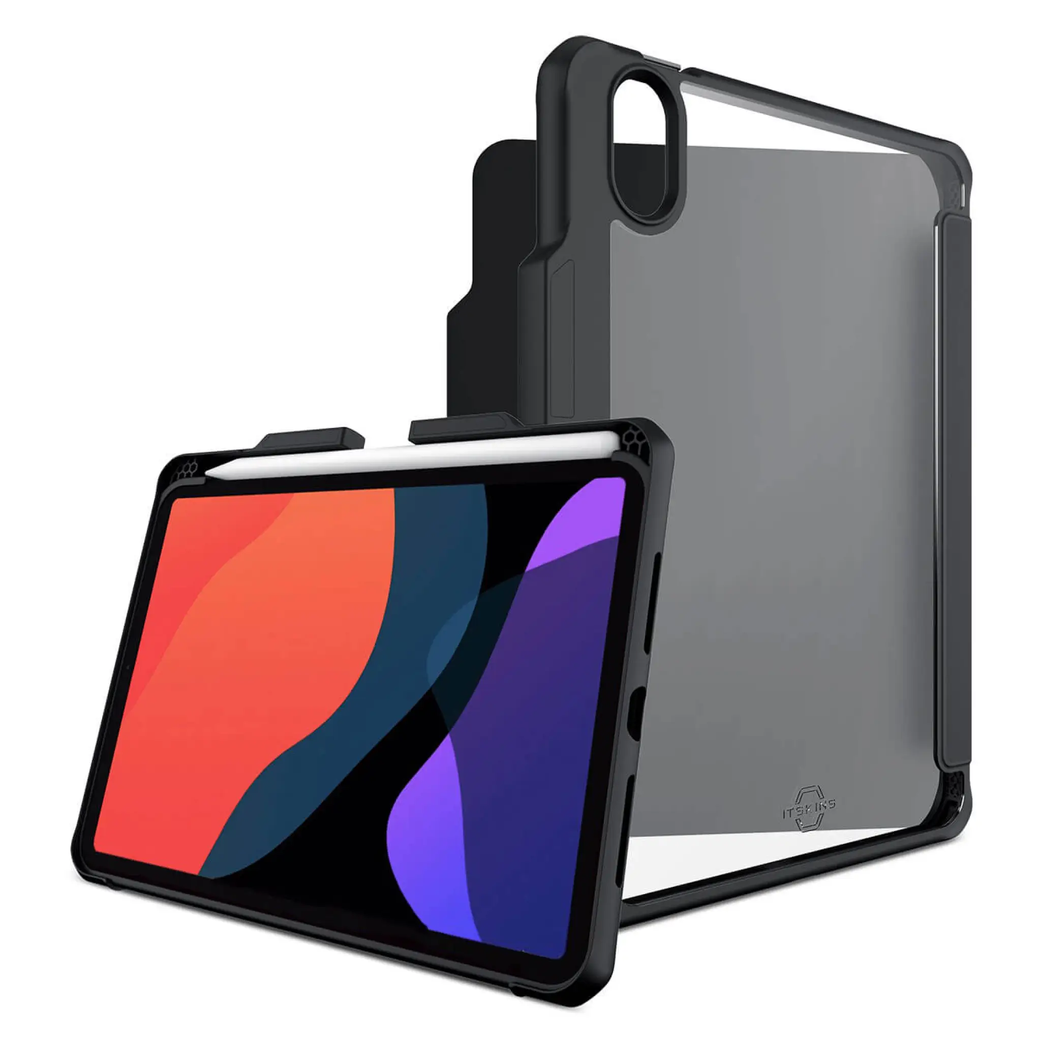 ITSKINS HYBRID SOLID FOLIO cover til iPad Mini 6®. Sort