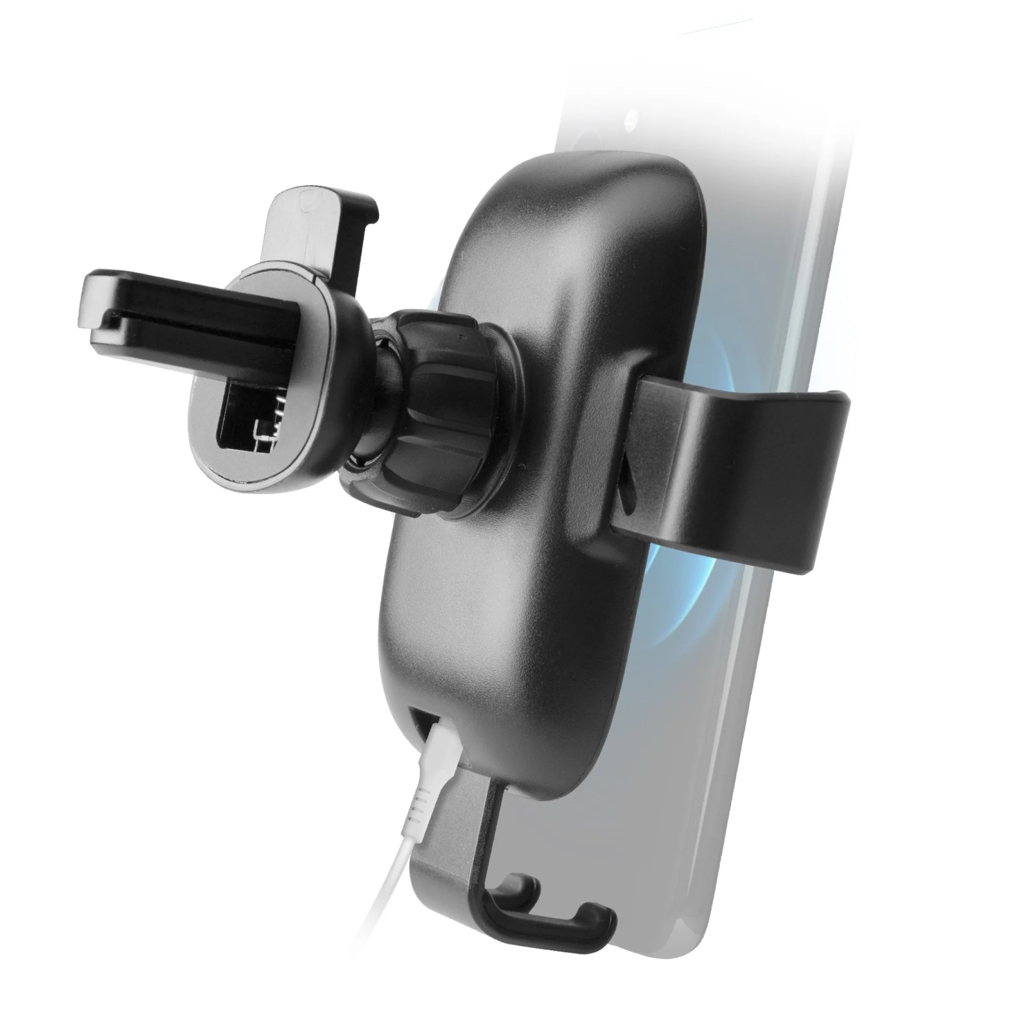 SBS mobilholder til biler med trådløs opladning. Sort