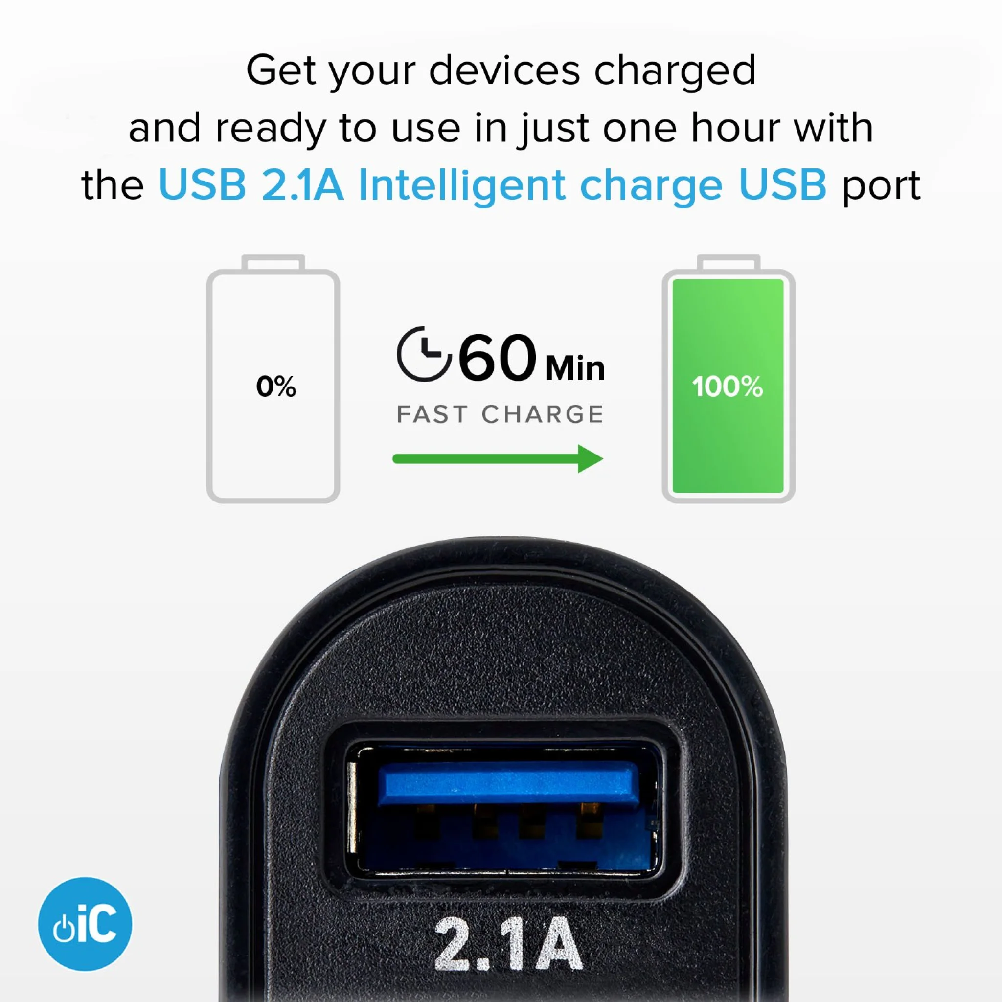 SBS USB C biloplader kit. 1A + 2.1A. 1m. Sort SBS USB C biloplader kit. 1A + 2.1A. 1m. Sort