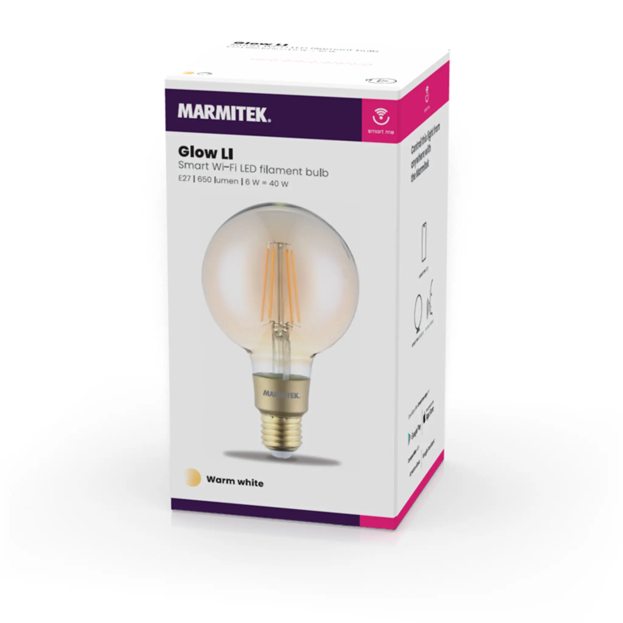 Marmitek Glow LI. E27. Varm hvid