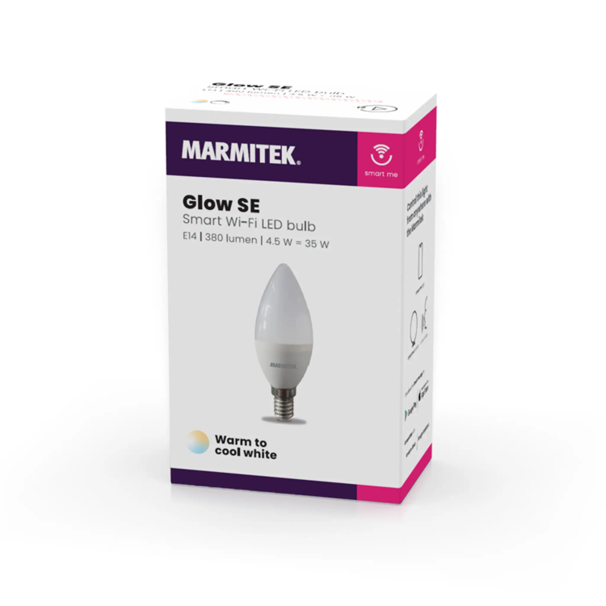 Marmitek Glow SE. E14. Kold til varm hvid
