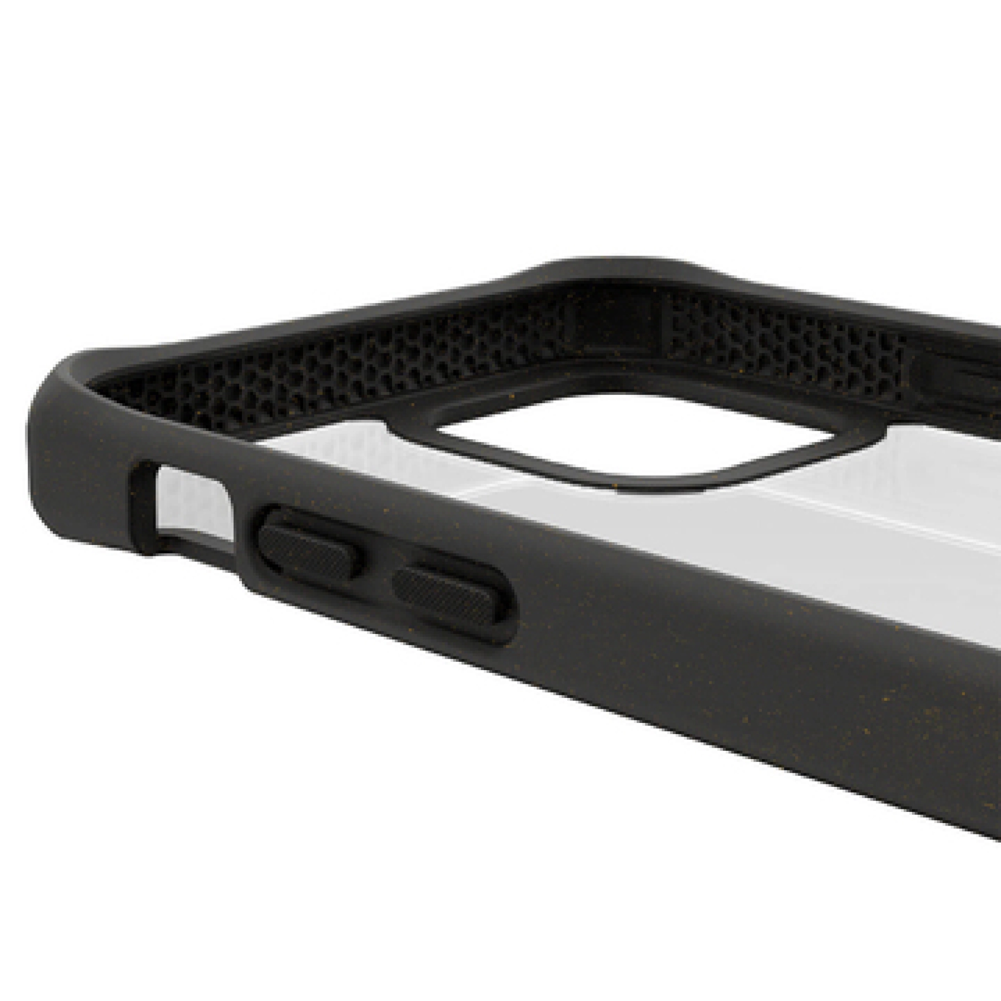 ITSKINS FERONIABIO PURE cover til iPhone 12 mini®. Sort og gennemsigtig
