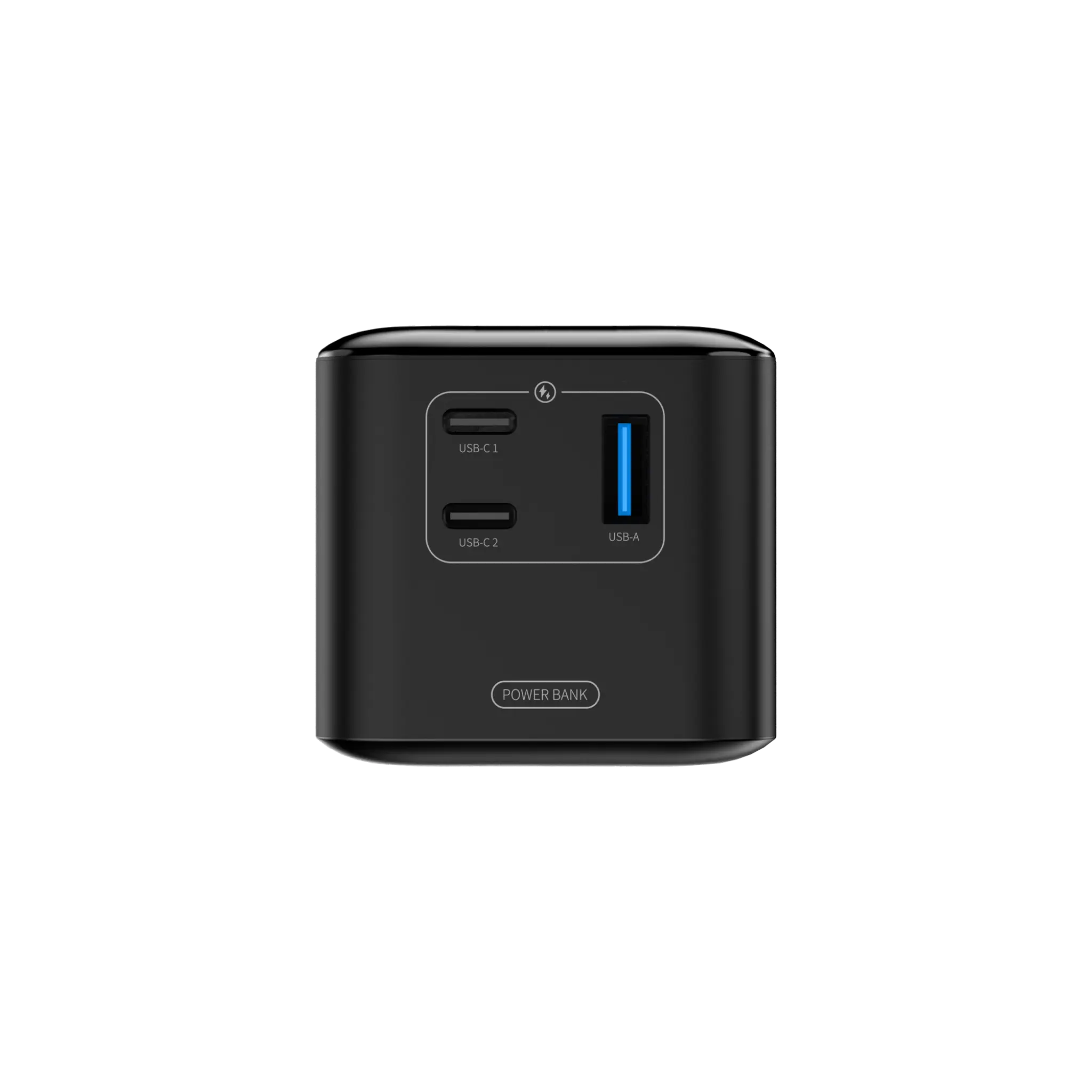 Energizer 140W højhastigheds USB-C PD & USB-A Power Bank. Sort