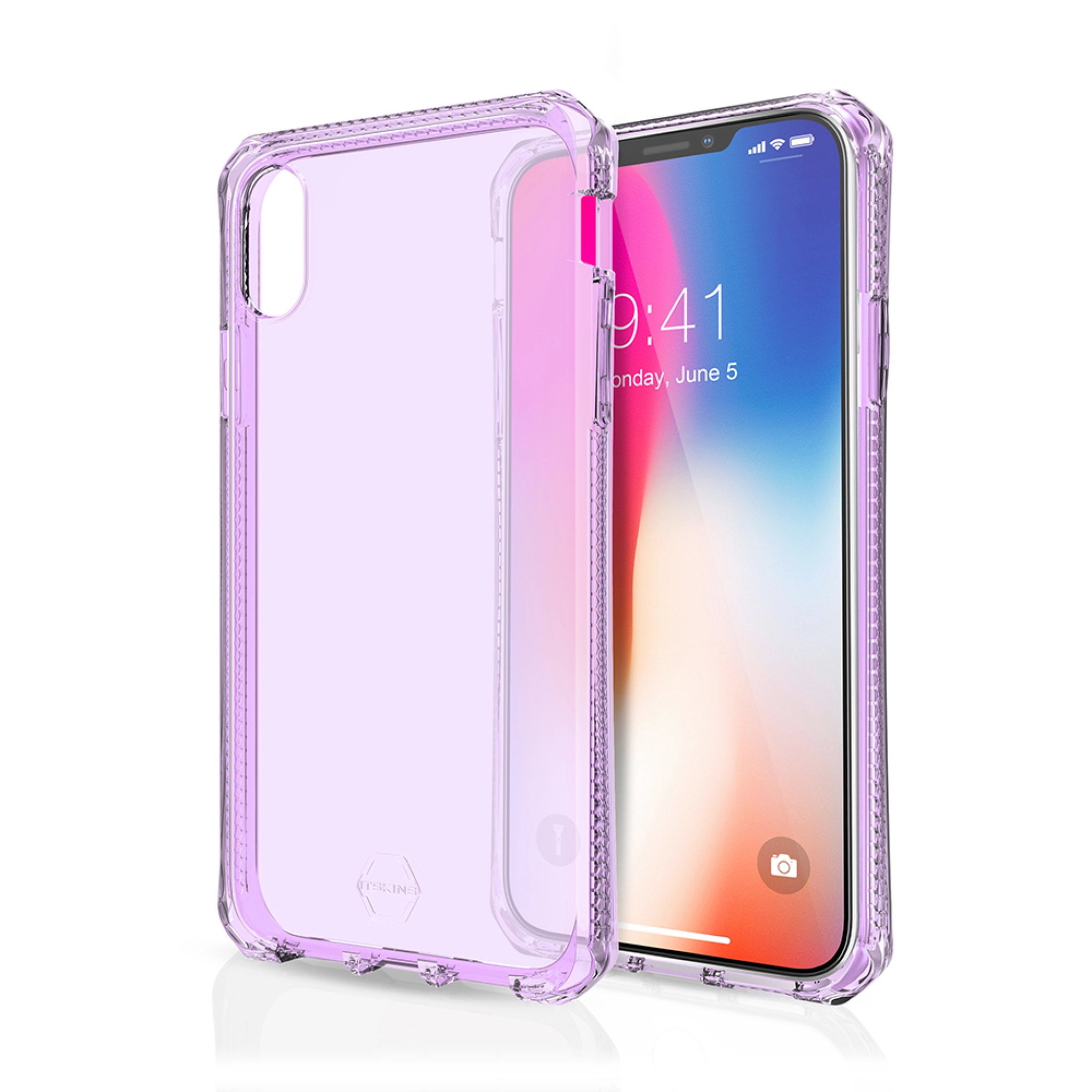 ITSKINS SPECTRUM CLEAR cover til iPhone XR®. Lilla