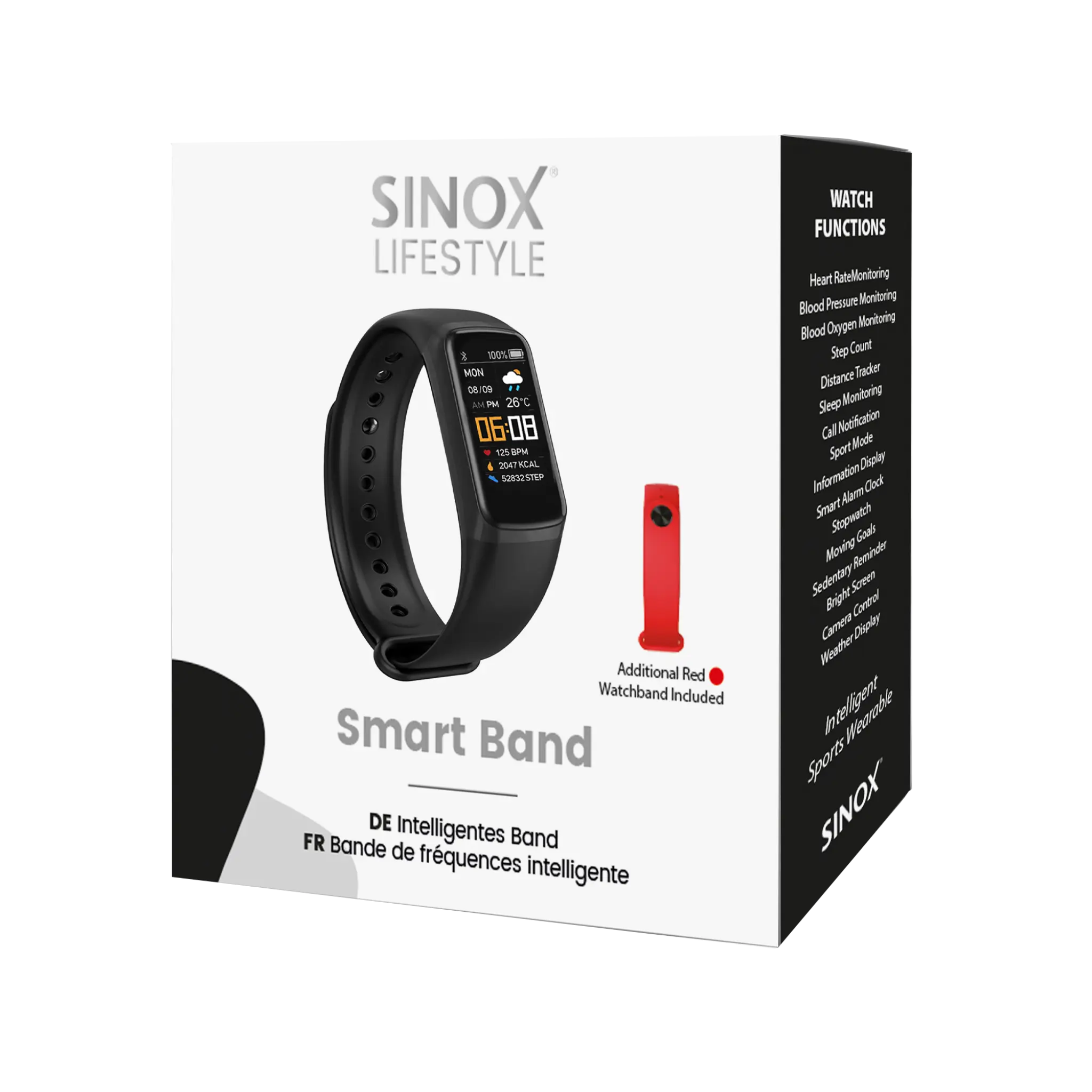 Sinox Lifestyle activityband. Sort
